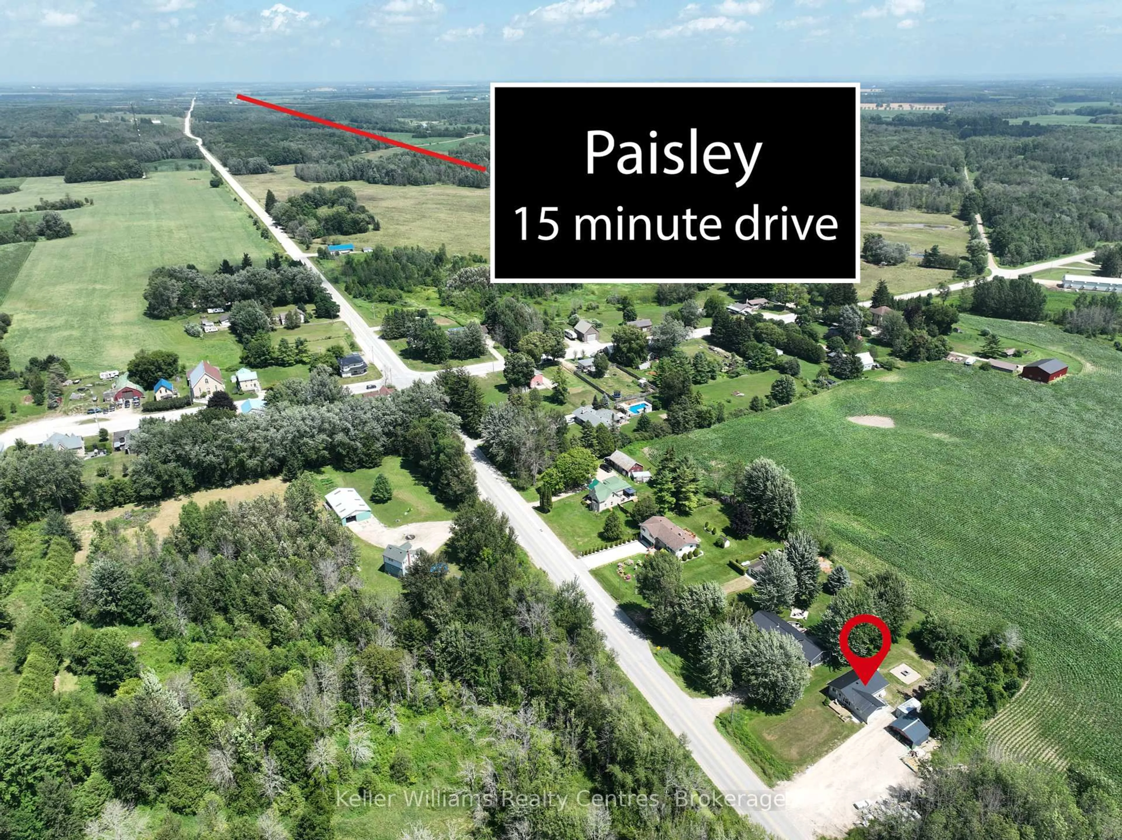 A pic from outside/outdoor area/front of a property/back of a property/a pic from drone, street for 3000 Bruce 1 Rd, Brockton Ontario N0G 2T0