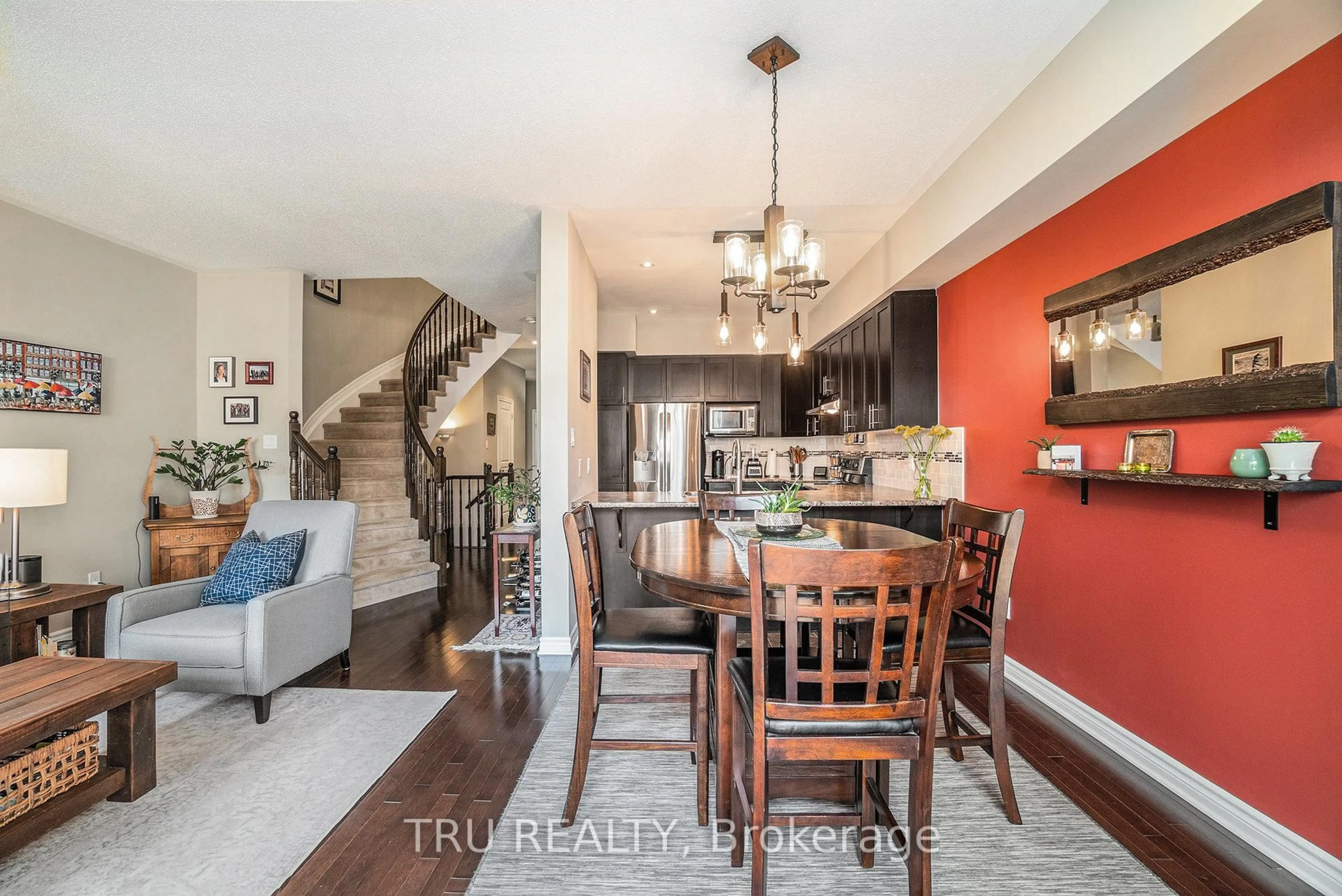 Open concept kitchen, ceramic/tile floor for 1113 TISCHART Cres, Kanata Ontario K2T 0G7