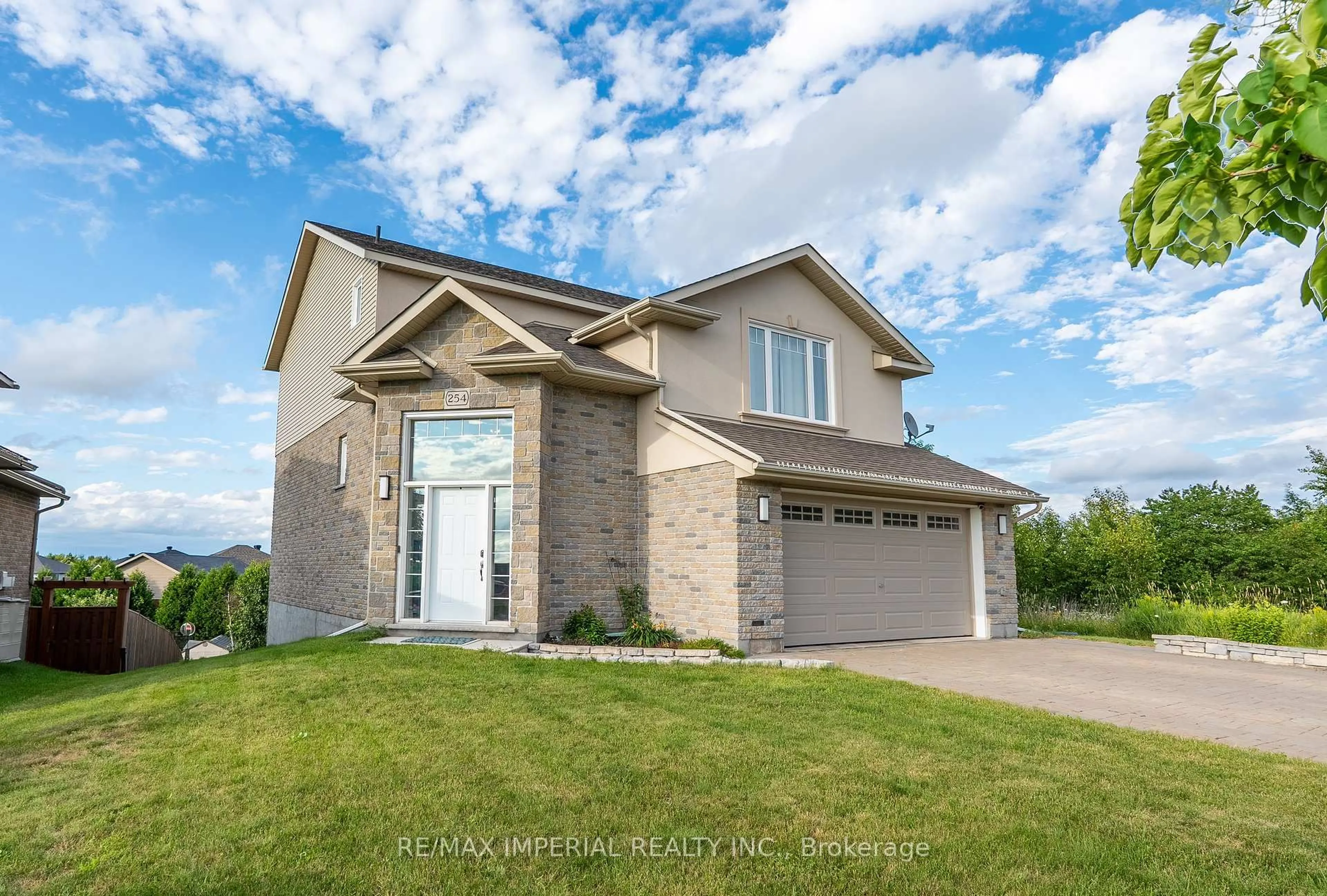 Home with brick exterior material, street for 254 Tuscany Tr, Greater Sudbury Ontario P3E 0E8