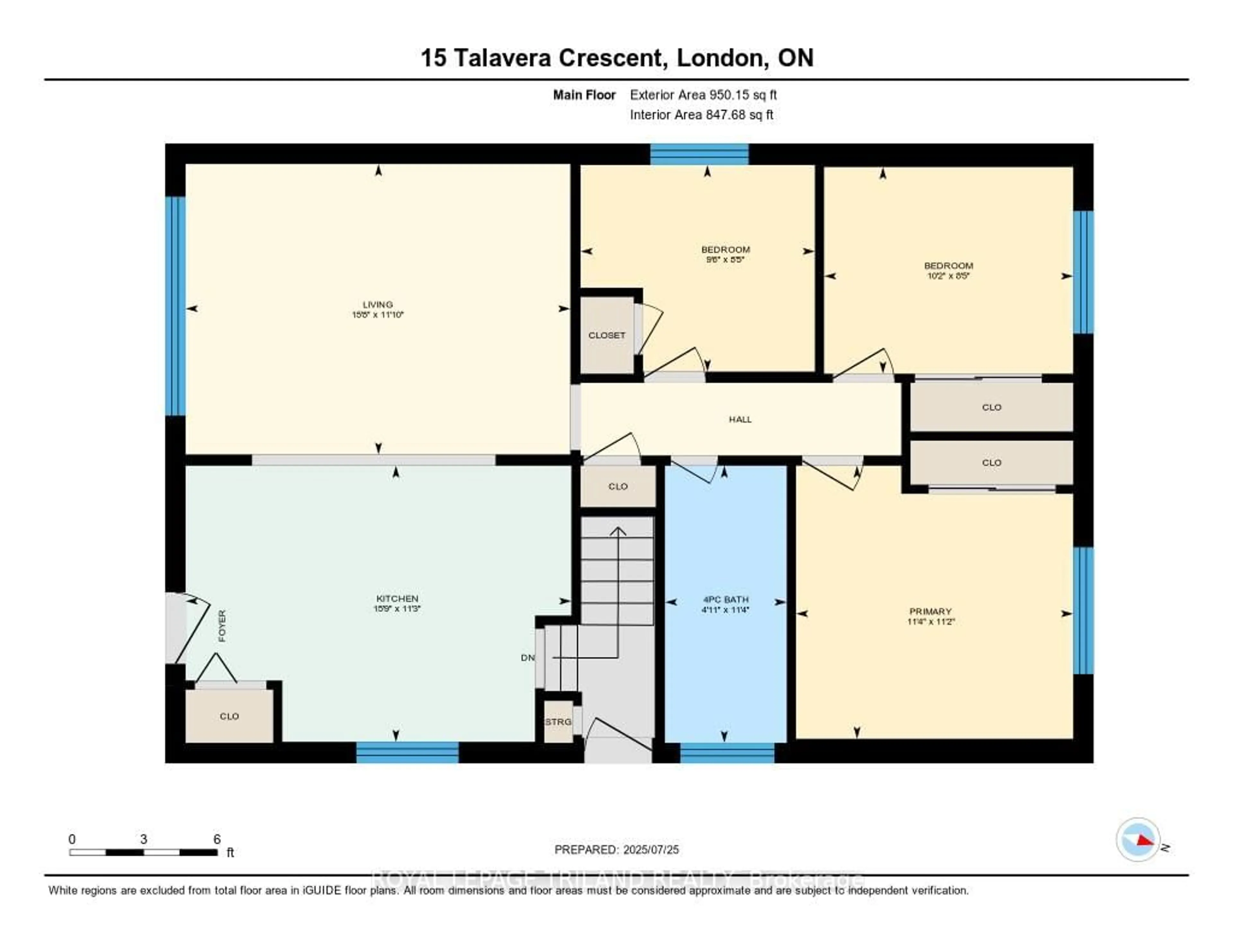 Floor plan for 15 TALAVERA Cres, London East Ontario N5V 1K7