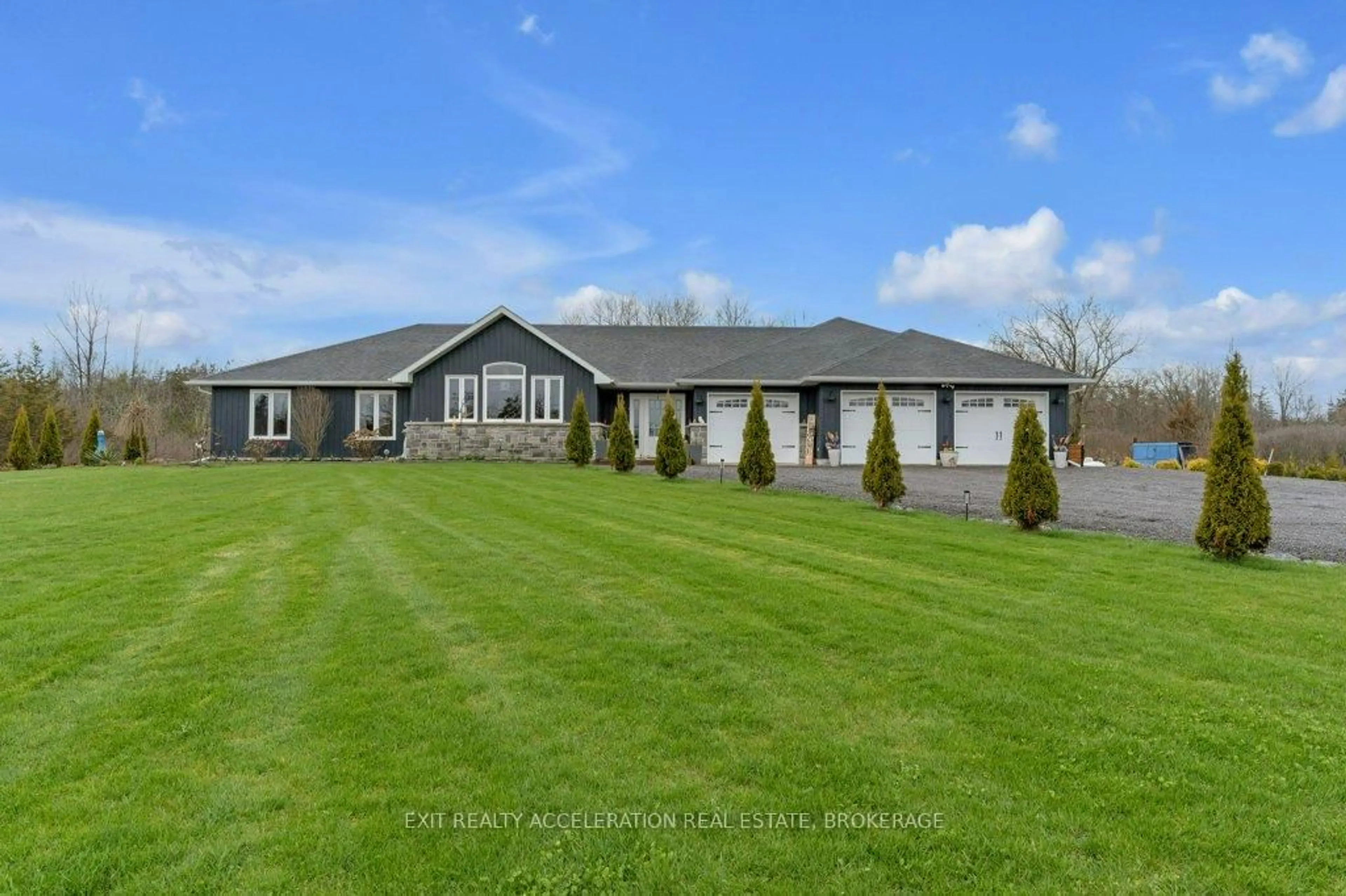 A pic from outside/outdoor area/front of a property/back of a property/a pic from drone, unknown for 4704 County Rd 9, Napanee Ontario K7R 3K8