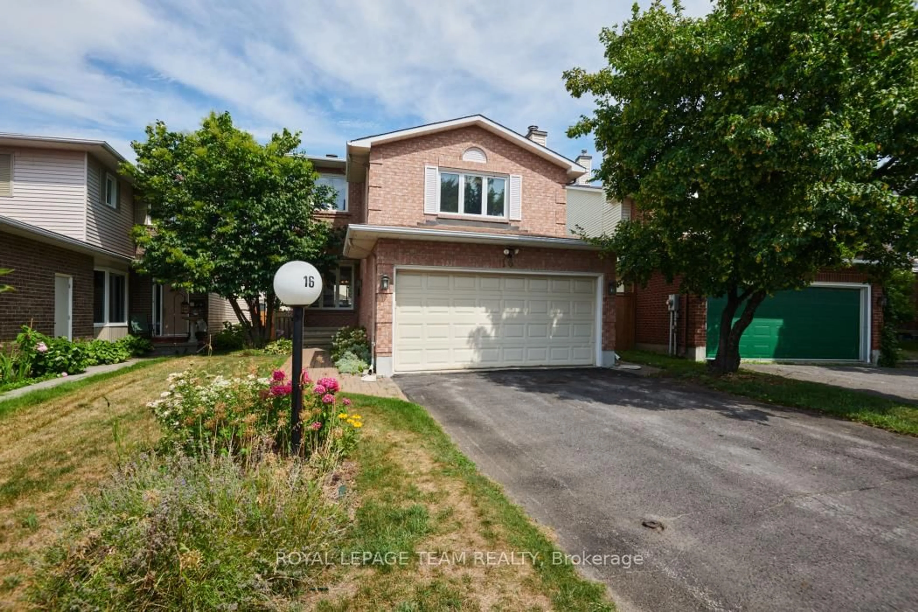 Home with brick exterior material, street for 16 Chickasaw Cres, Kanata Ontario K2M 1M4