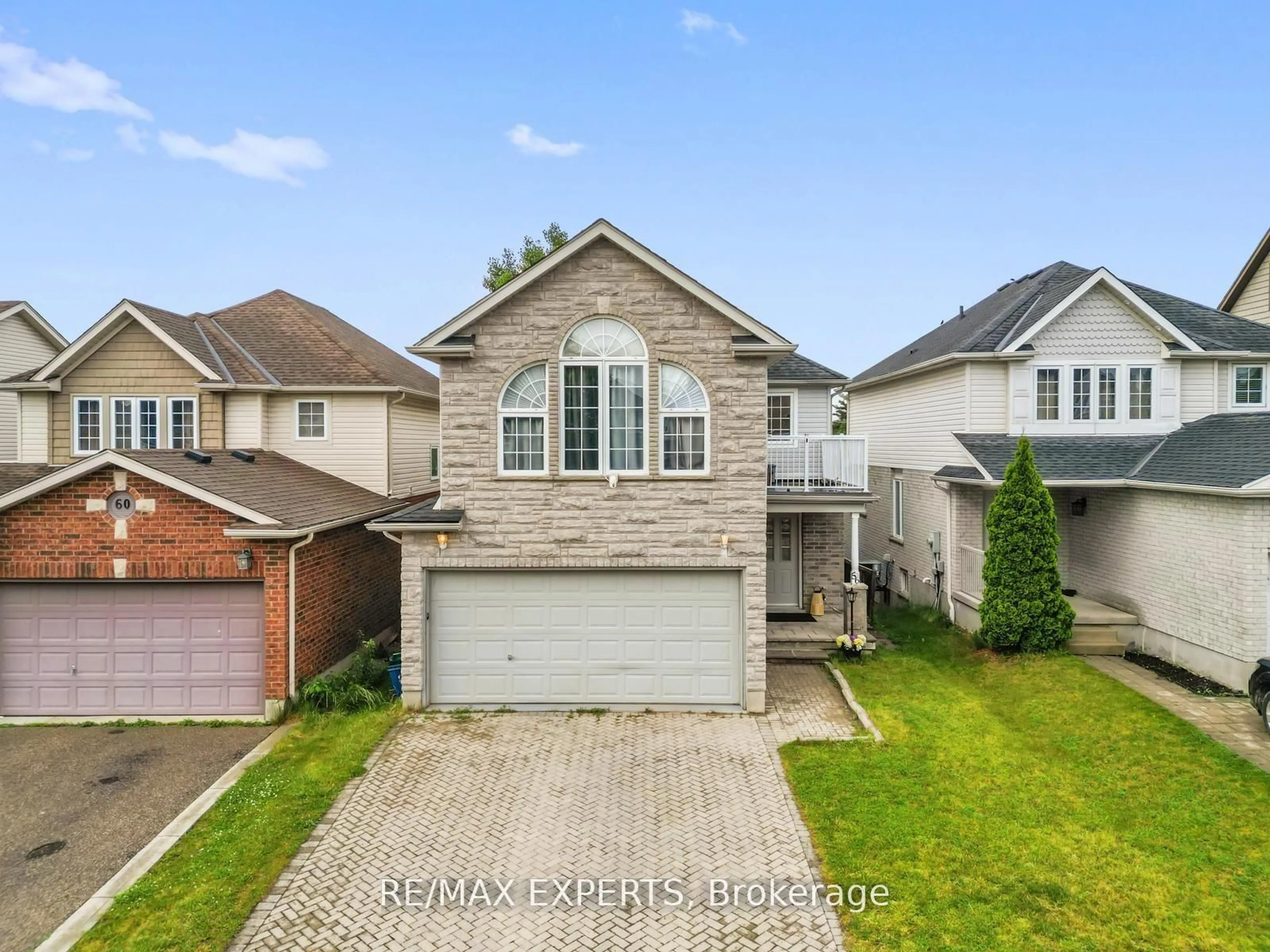 A pic from outside/outdoor area/front of a property/back of a property/a pic from drone, street for 56 Steepleridge St, Kitchener Ontario N2P 2W3