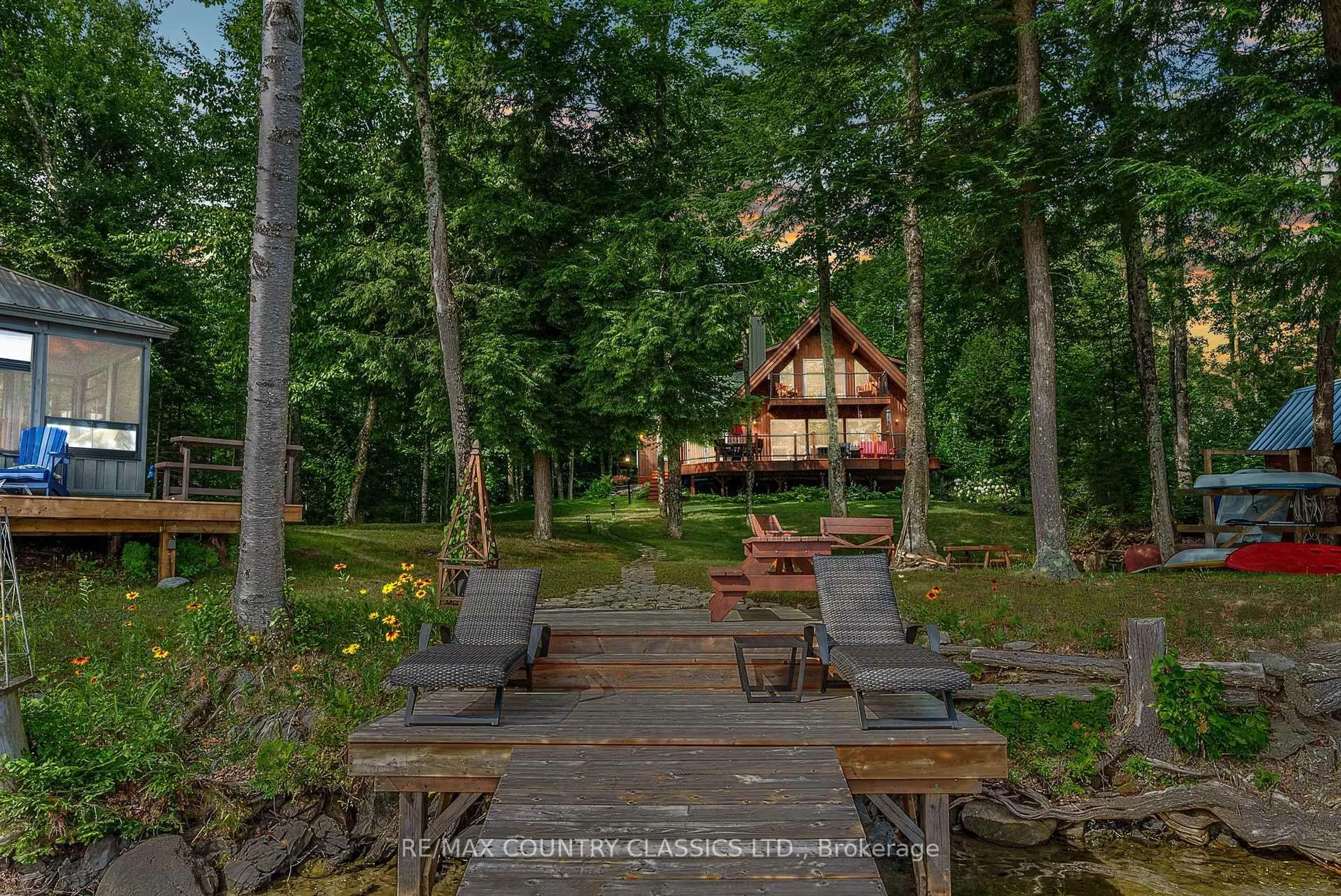 Patio, forest/trees view for 1115C Steenburg Lake Rd, Hastings Ontario K0L 1W0