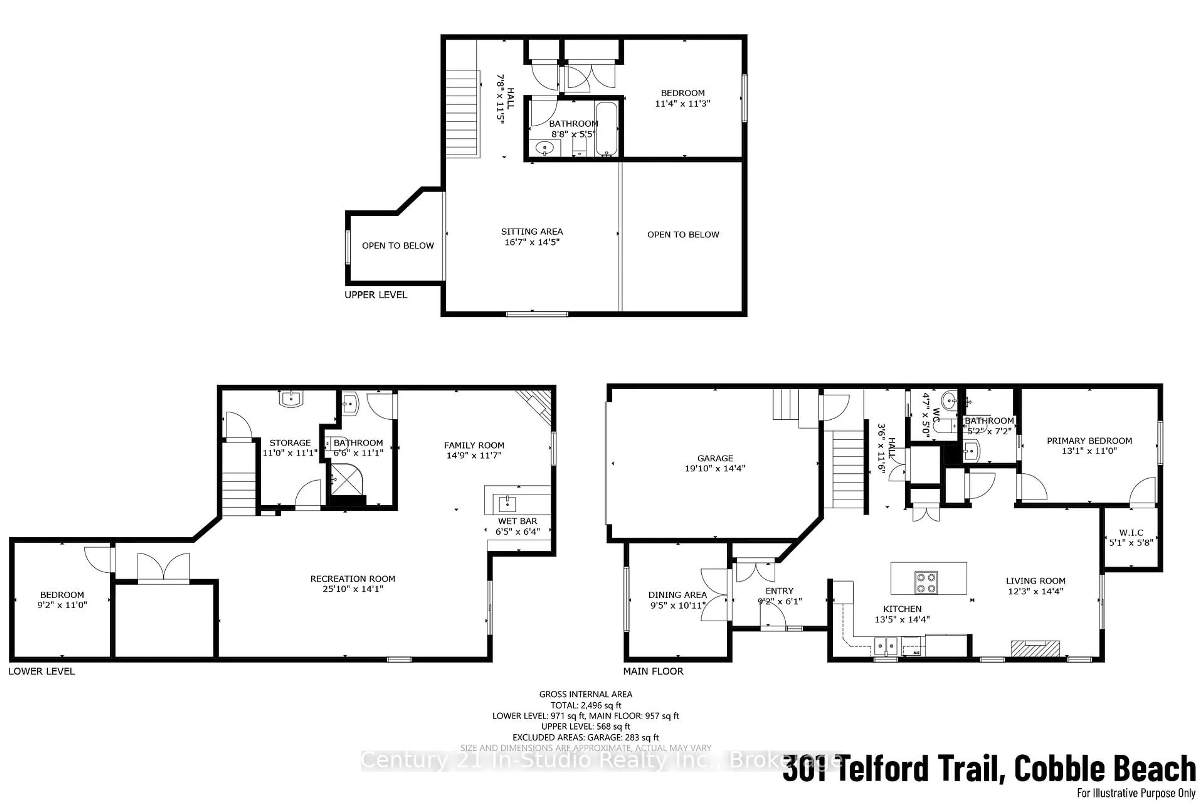 Floor plan for 301 Telford Tr #1, Georgian Bluffs Ontario N0H 1S0