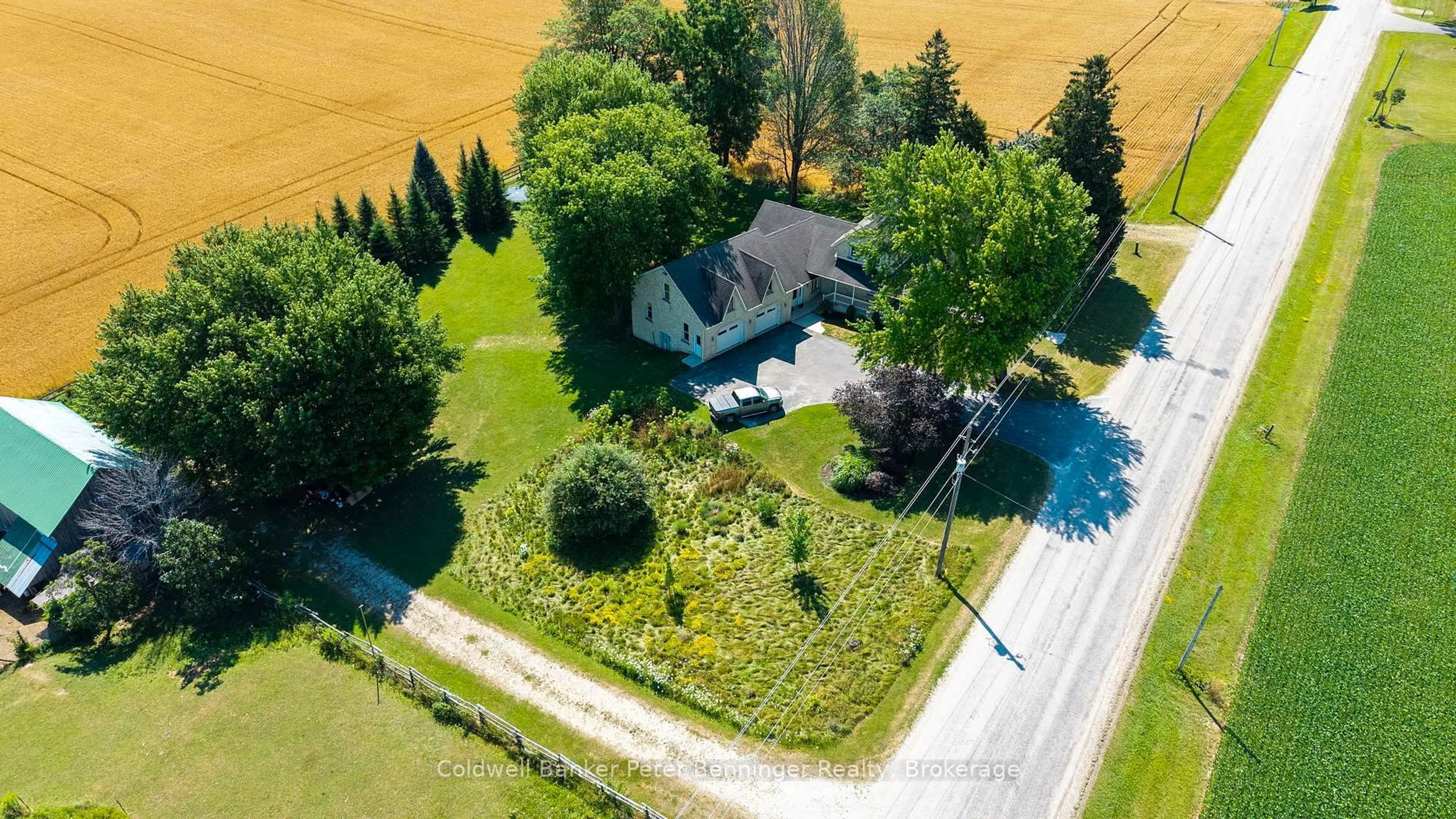 A pic from outside/outdoor area/front of a property/back of a property/a pic from drone, street for 262 Greenock-Brant Twnline Line, Brockton Ontario N0G 1K0