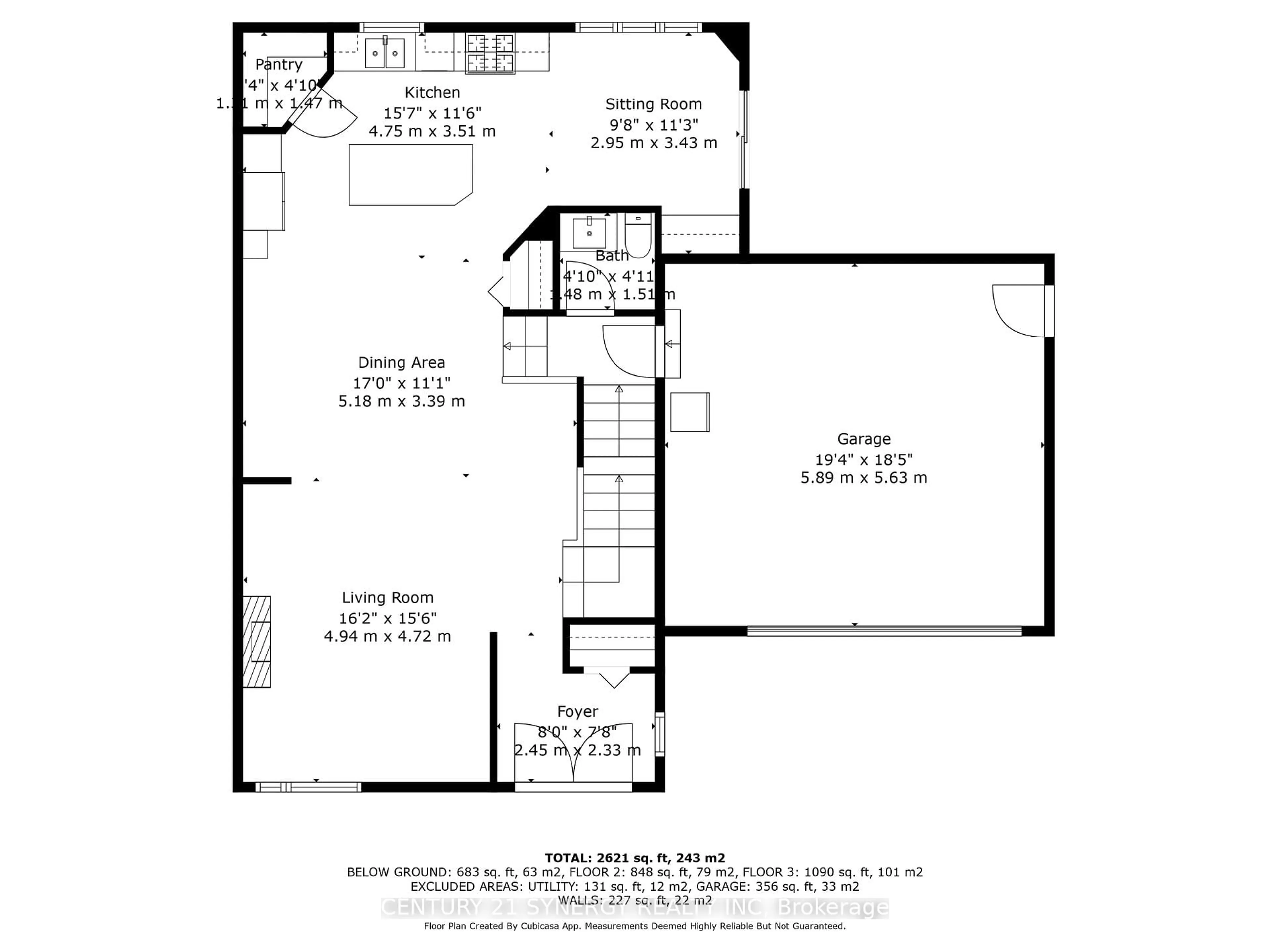 Floor plan for 406 Provence Ave, Russell Ontario K0A 1W0