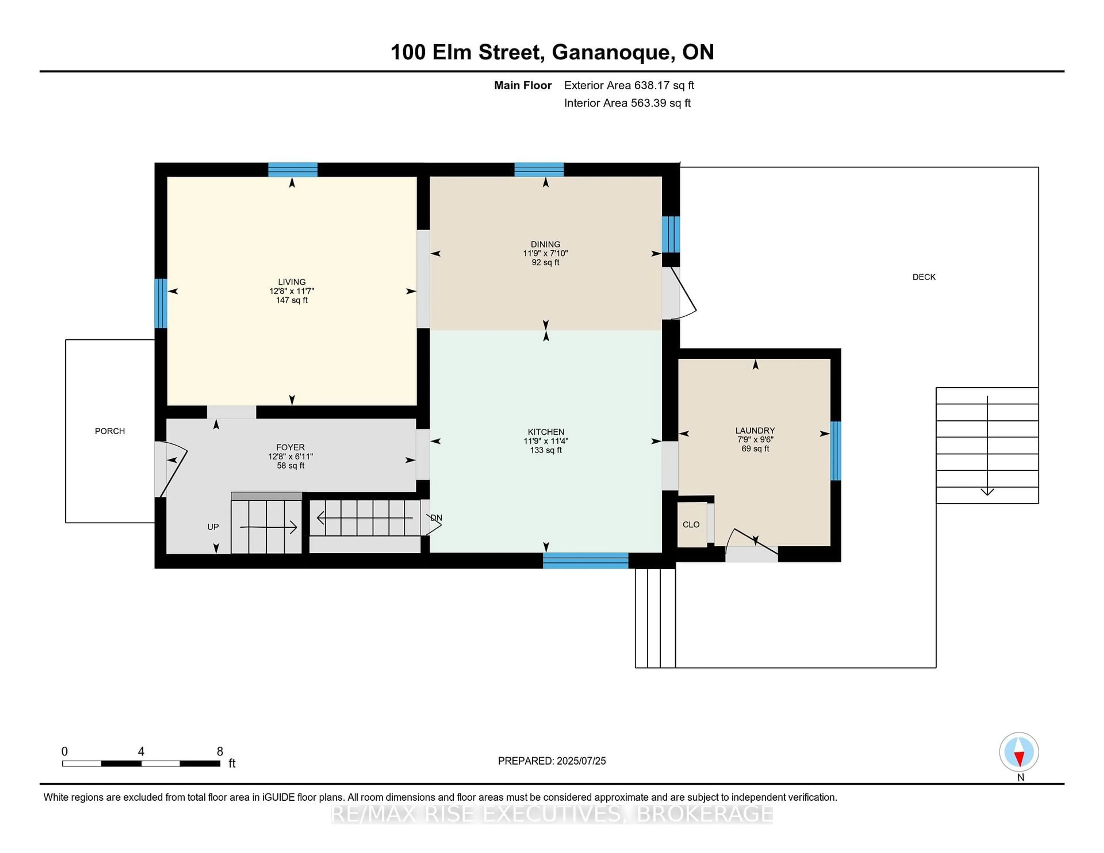 Floor plan for 100 Elm St, Gananoque Ontario K7G 2S9