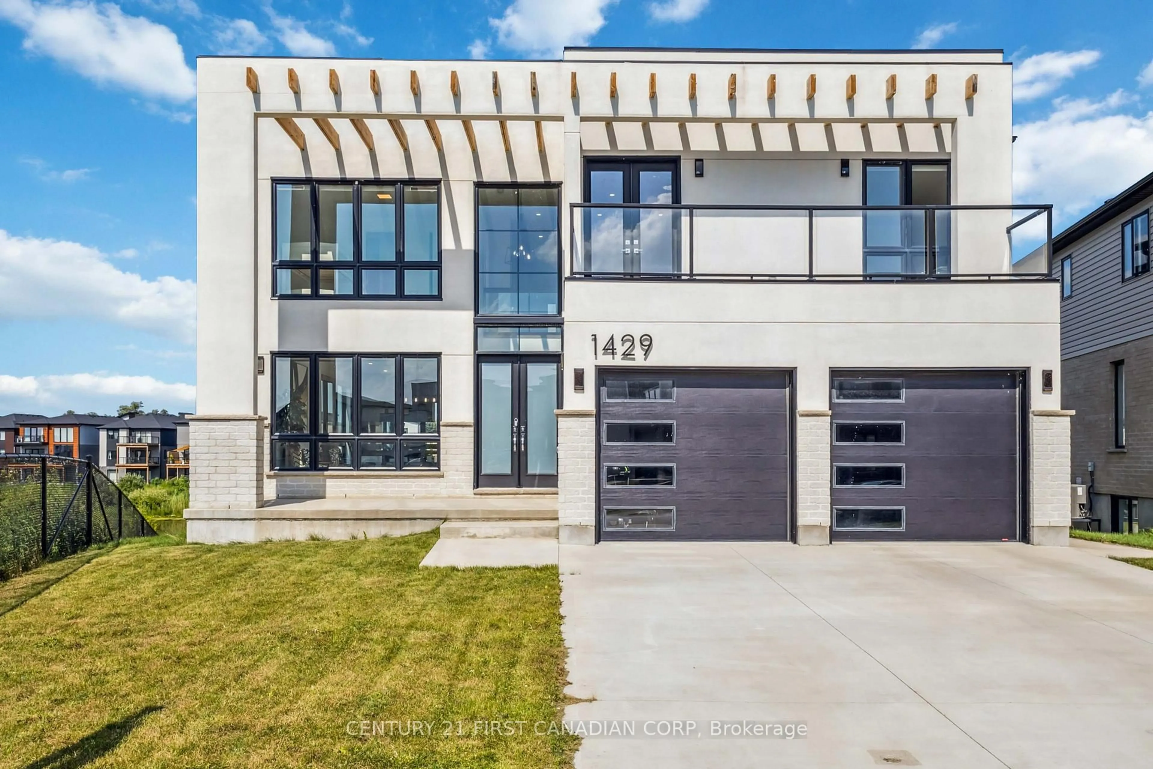Home with brick exterior material, street for 1429 MEDWAY PARK Dr, London North Ontario N6G 0Z6