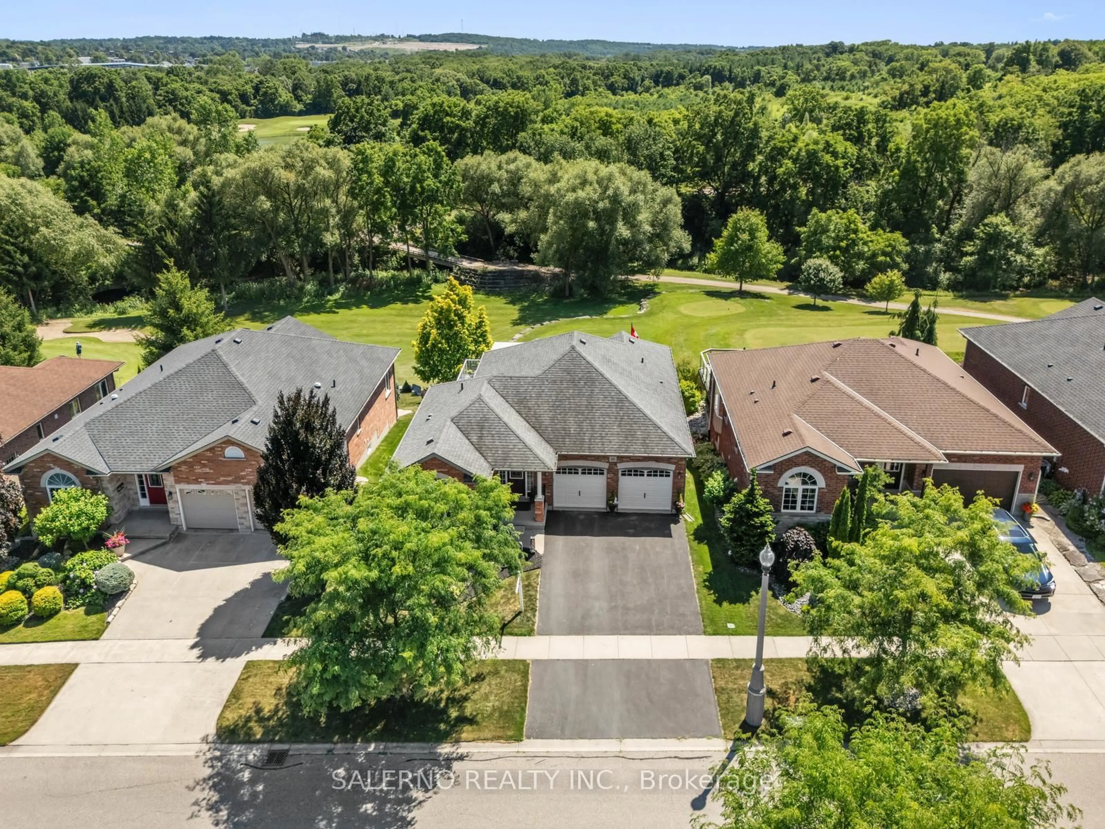 A pic from outside/outdoor area/front of a property/back of a property/a pic from drone, water/lake/river/ocean view for 230 Fairway Rd, Woodstock Ontario N4T 1W3