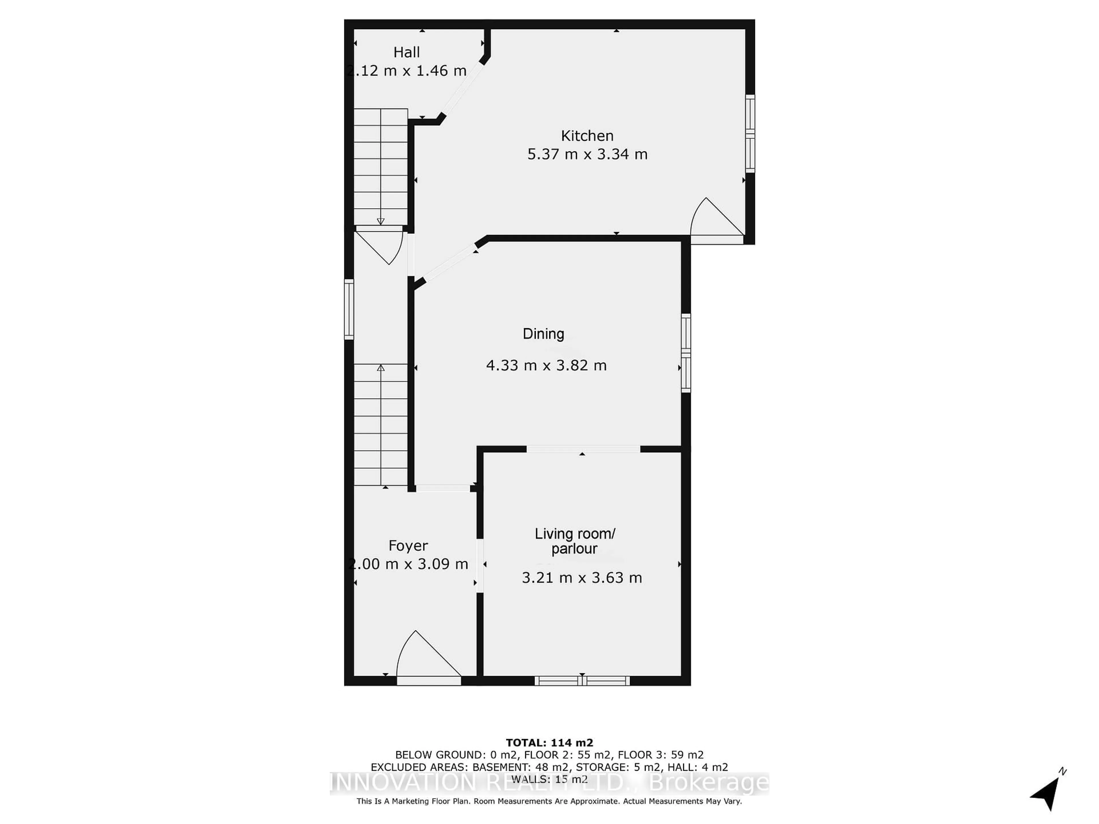 Floor plan for 501 Mcleod St, Ottawa Ontario K1R 5P9