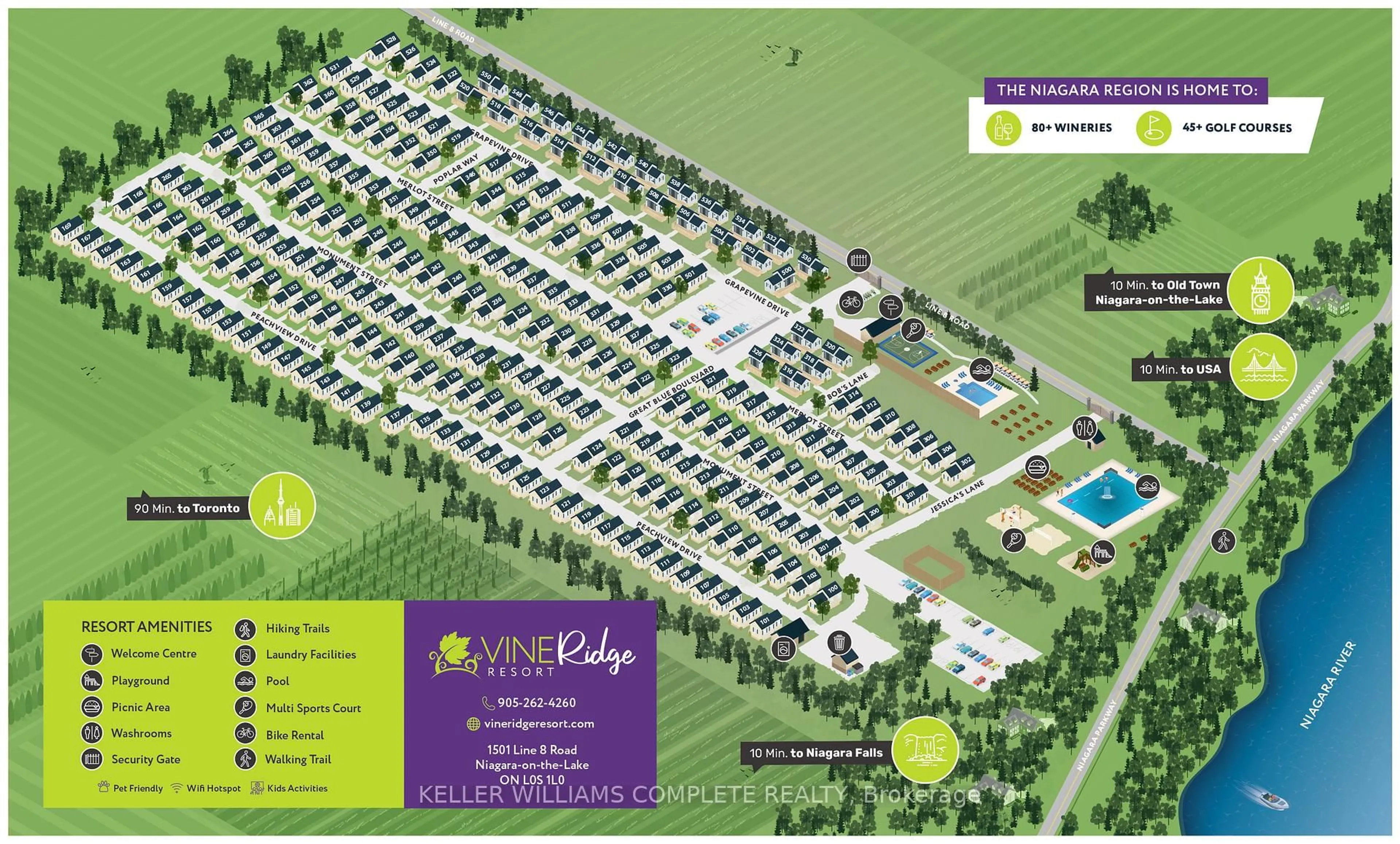 Floor plan for 1501 LINE 8 Rd #520, Niagara-on-the-Lake Ontario L0S 1L0