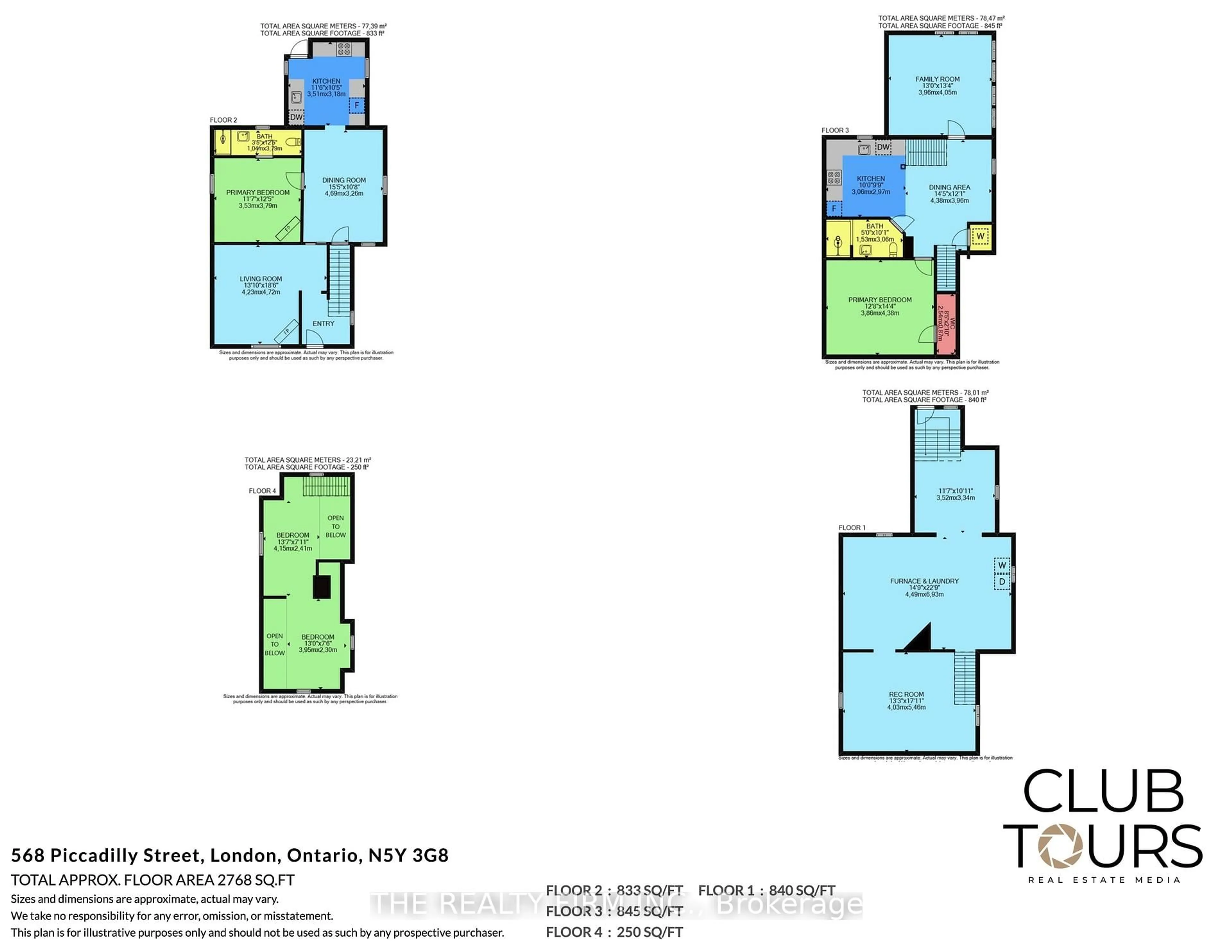 Floor plan for 568 Piccadilly St, London East Ontario N5Y 3G8