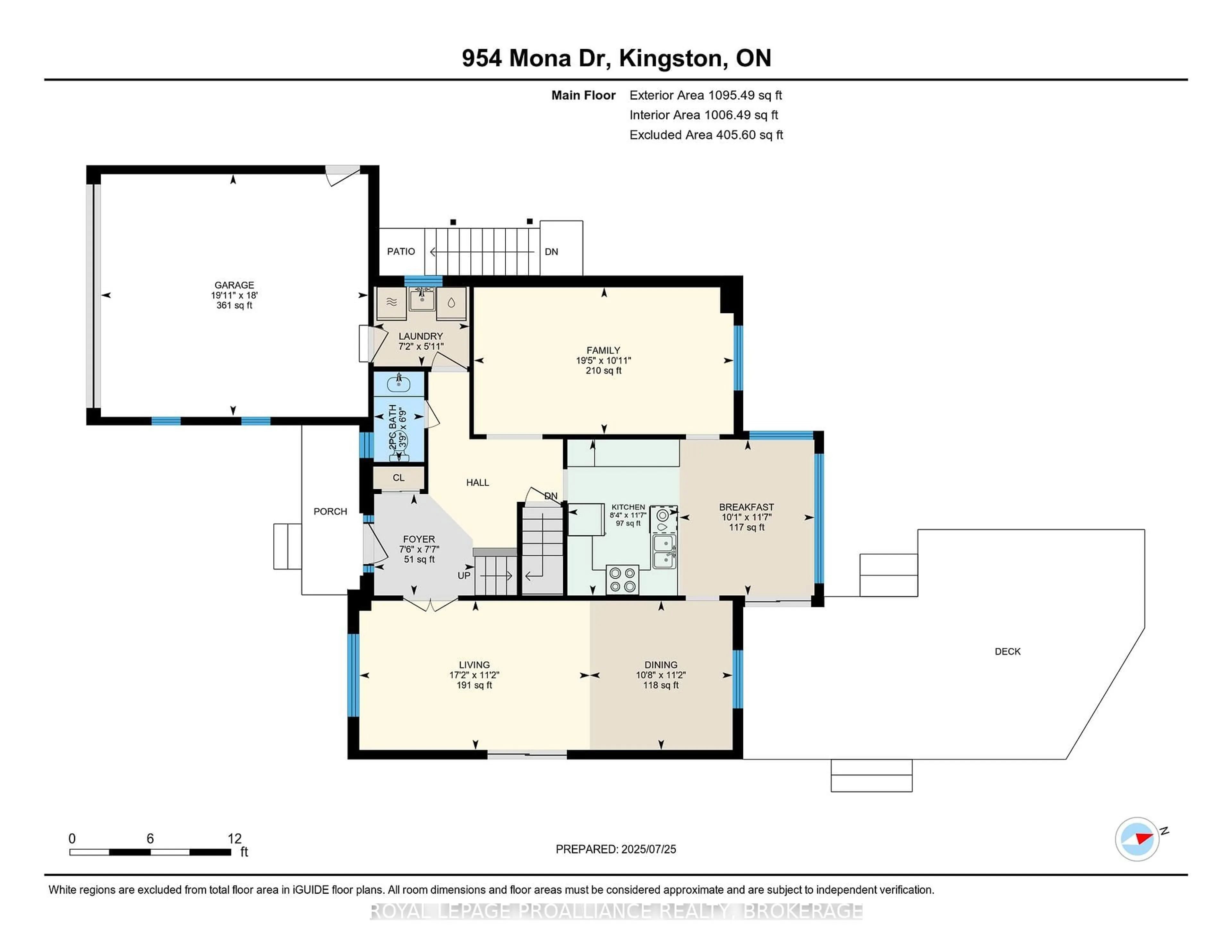 Floor plan for 954 Mona Dr, Kingston Ontario K7P 2K9