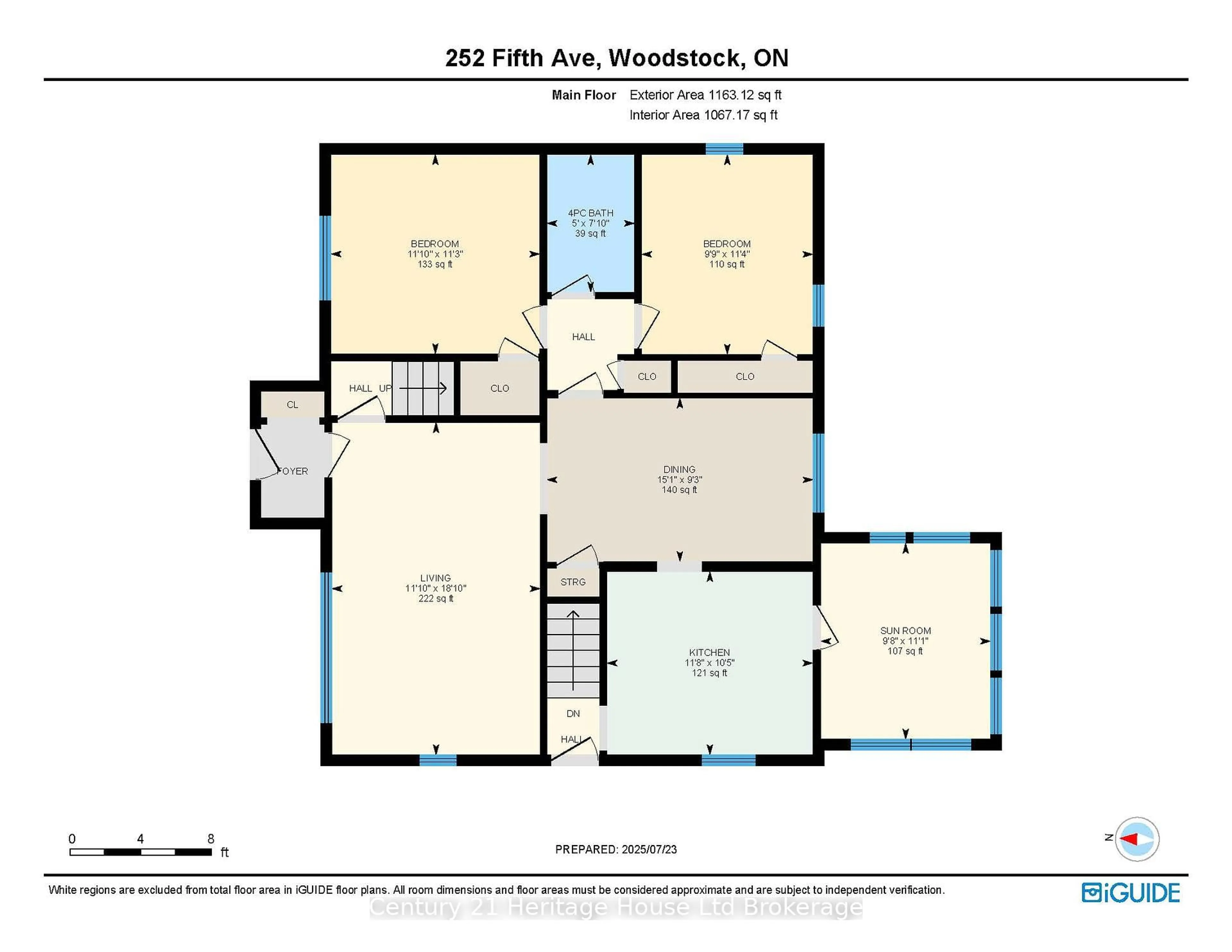 Floor plan for 252 Fifth Ave, Woodstock Ontario N4S 2G1