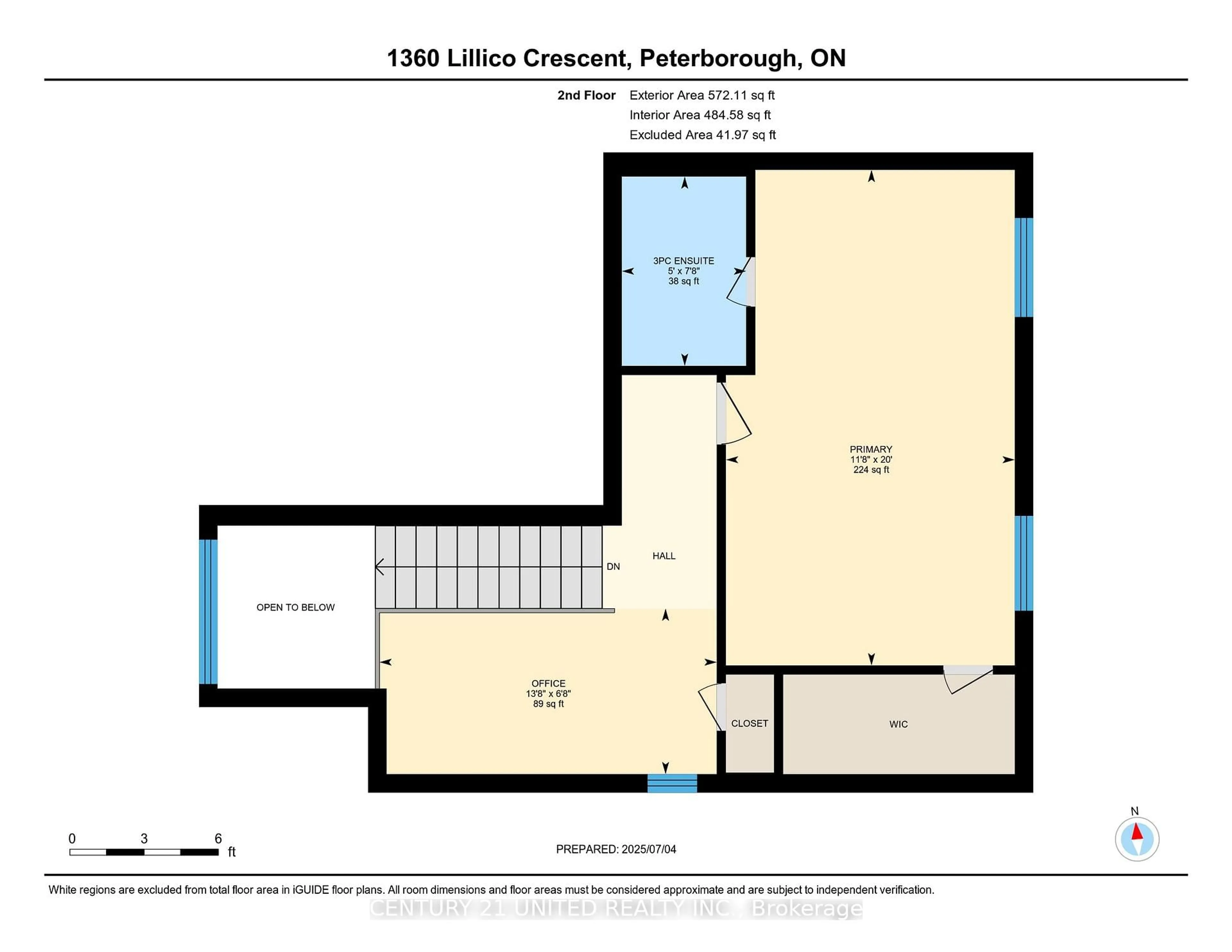 Floor plan for 1360 Lillico Cres, Peterborough West Ontario K9K 2K9