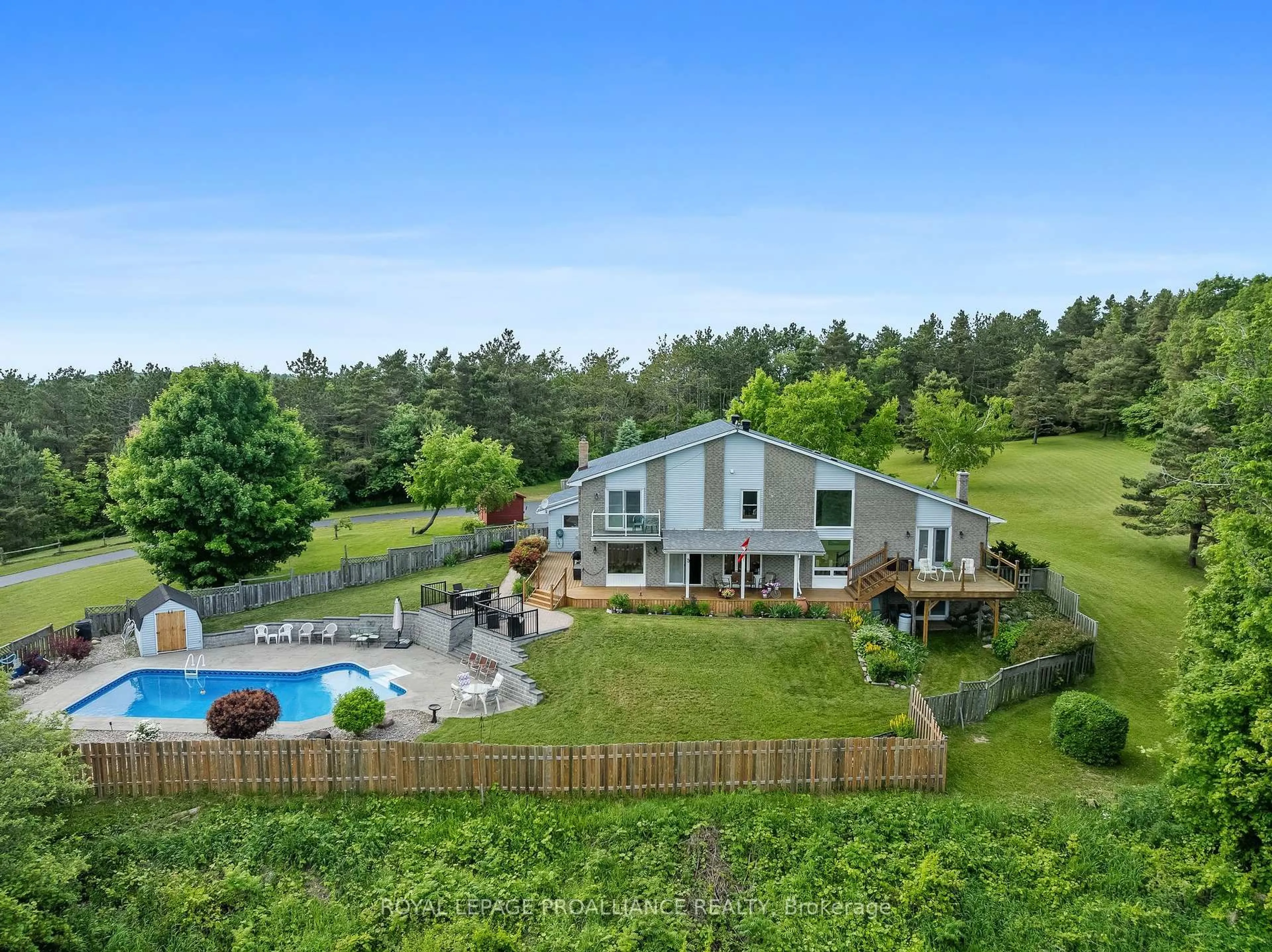 A pic from outside/outdoor area/front of a property/back of a property/a pic from drone, water/lake/river/ocean view for 748 County Rd 26, Brighton Ontario K0K 1H0