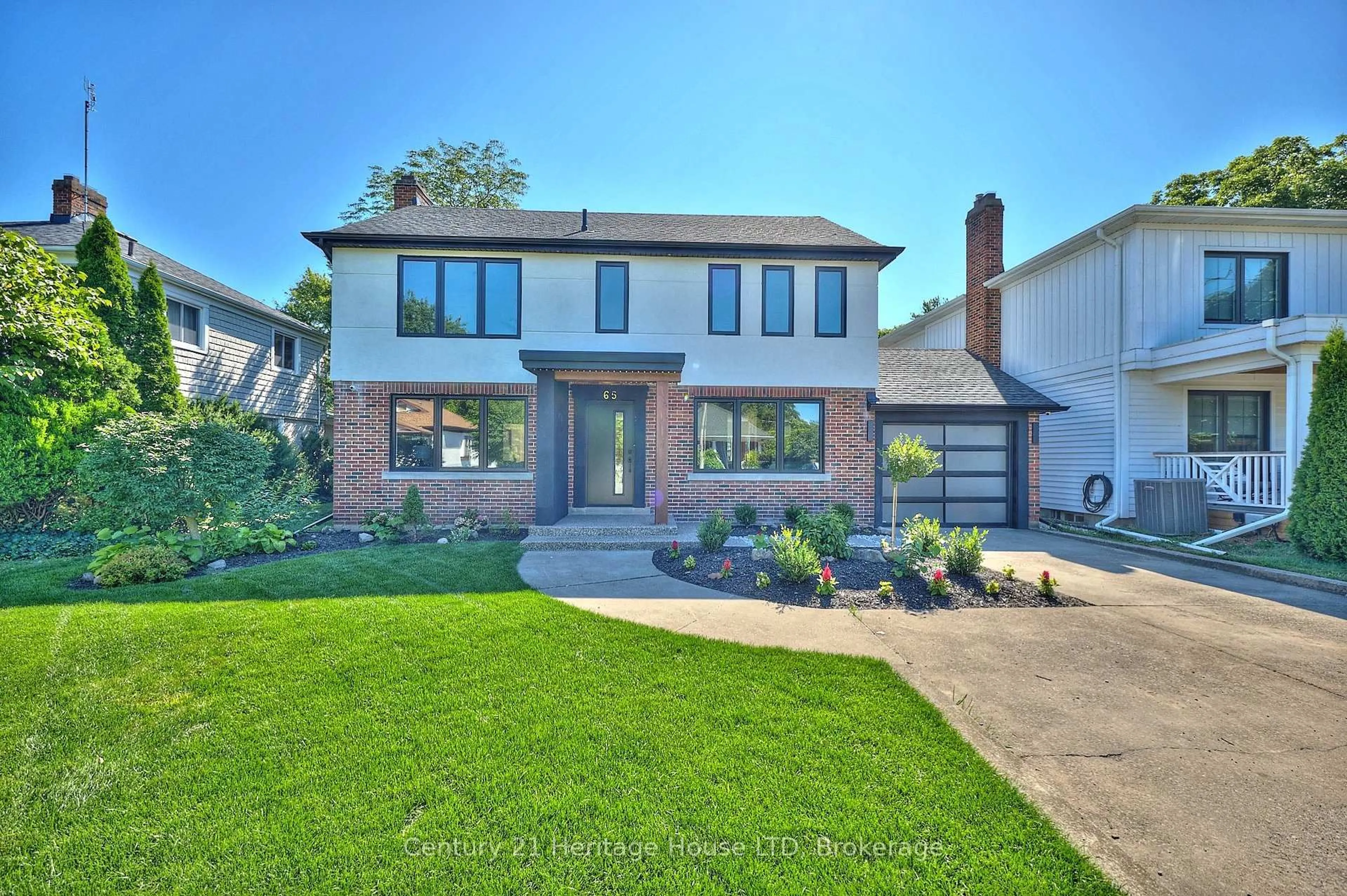 Home with brick exterior material, street for 65 Highland Ave, St. Catharines Ontario L2R 4H9