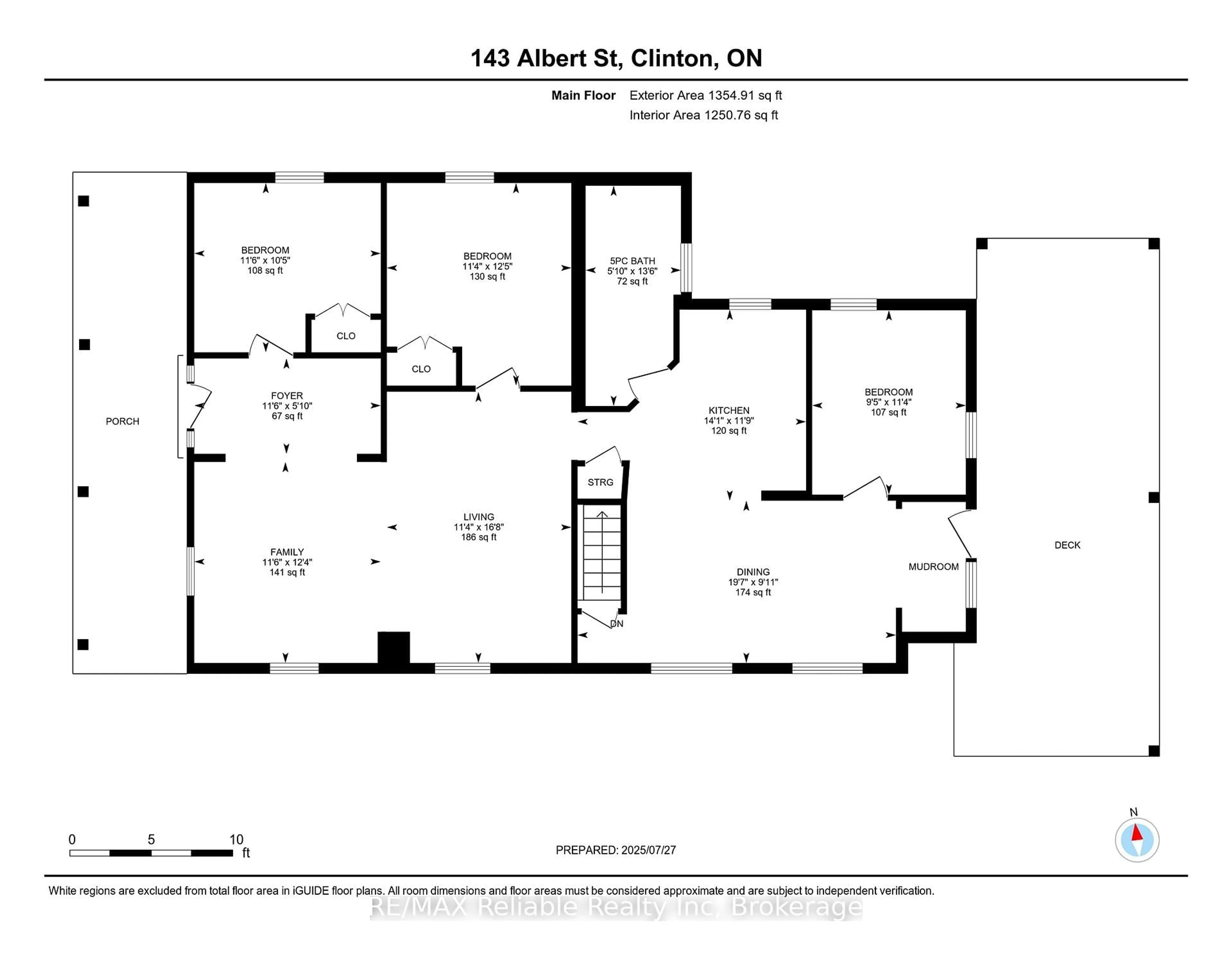 Floor plan for 143 Albert St, Central Huron Ontario N0M 1L0