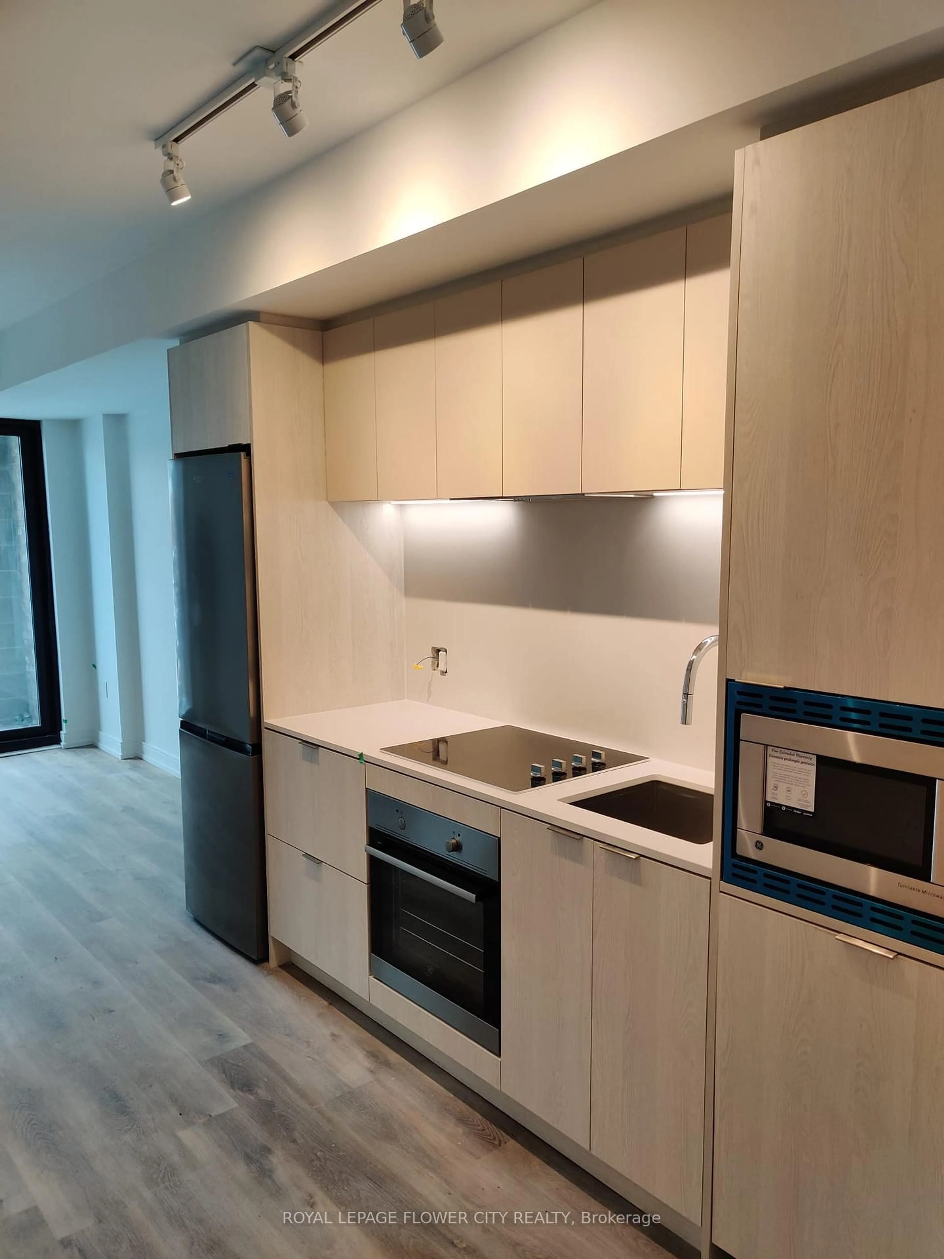 Standard kitchen, wood/laminate floor for 1 Jarvis St #311, Hamilton Ontario L8R 0A8
