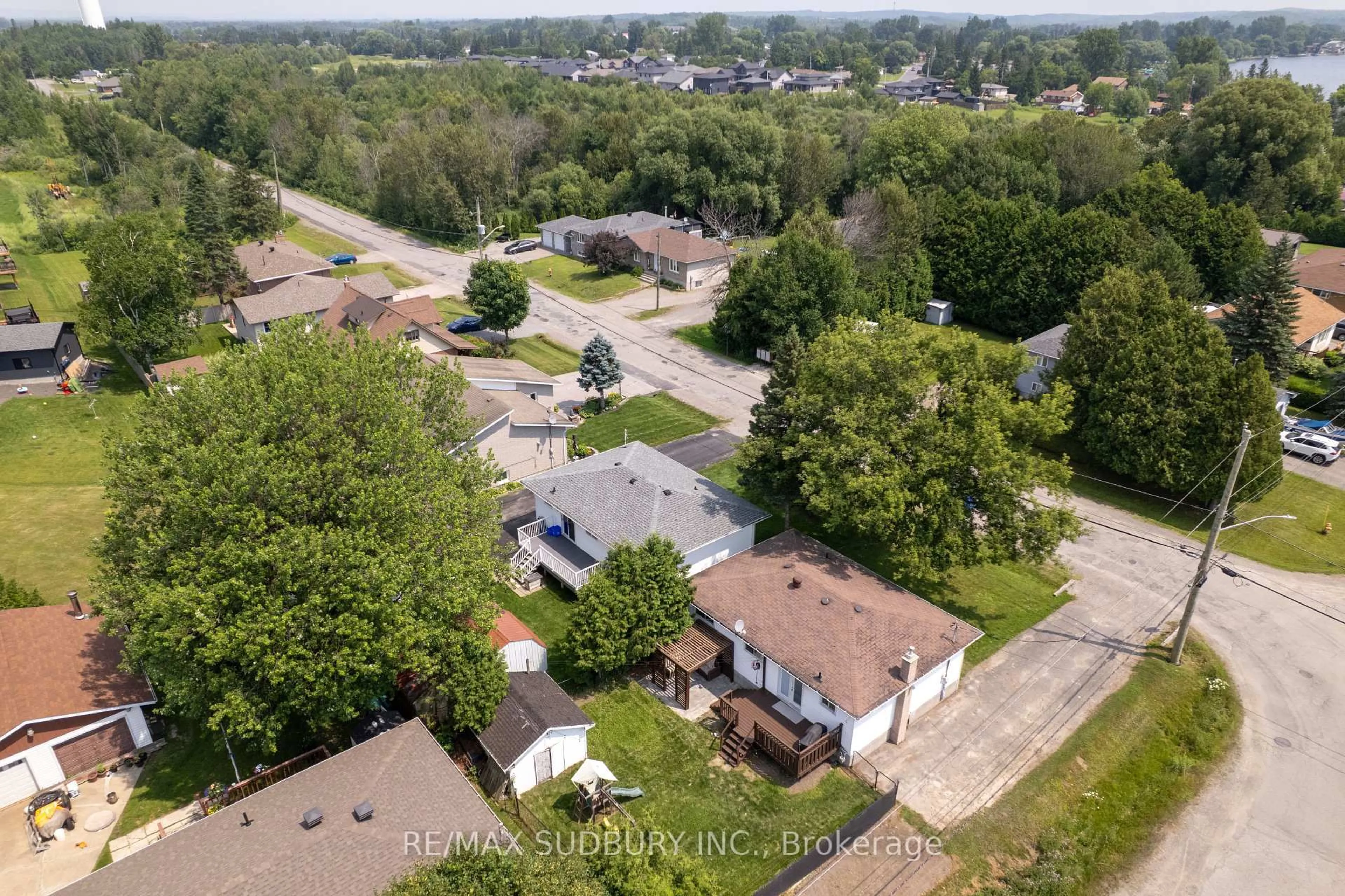 A pic from outside/outdoor area/front of a property/back of a property/a pic from drone, street for 287 Brabant St, Greater Sudbury Ontario P0M 1B0