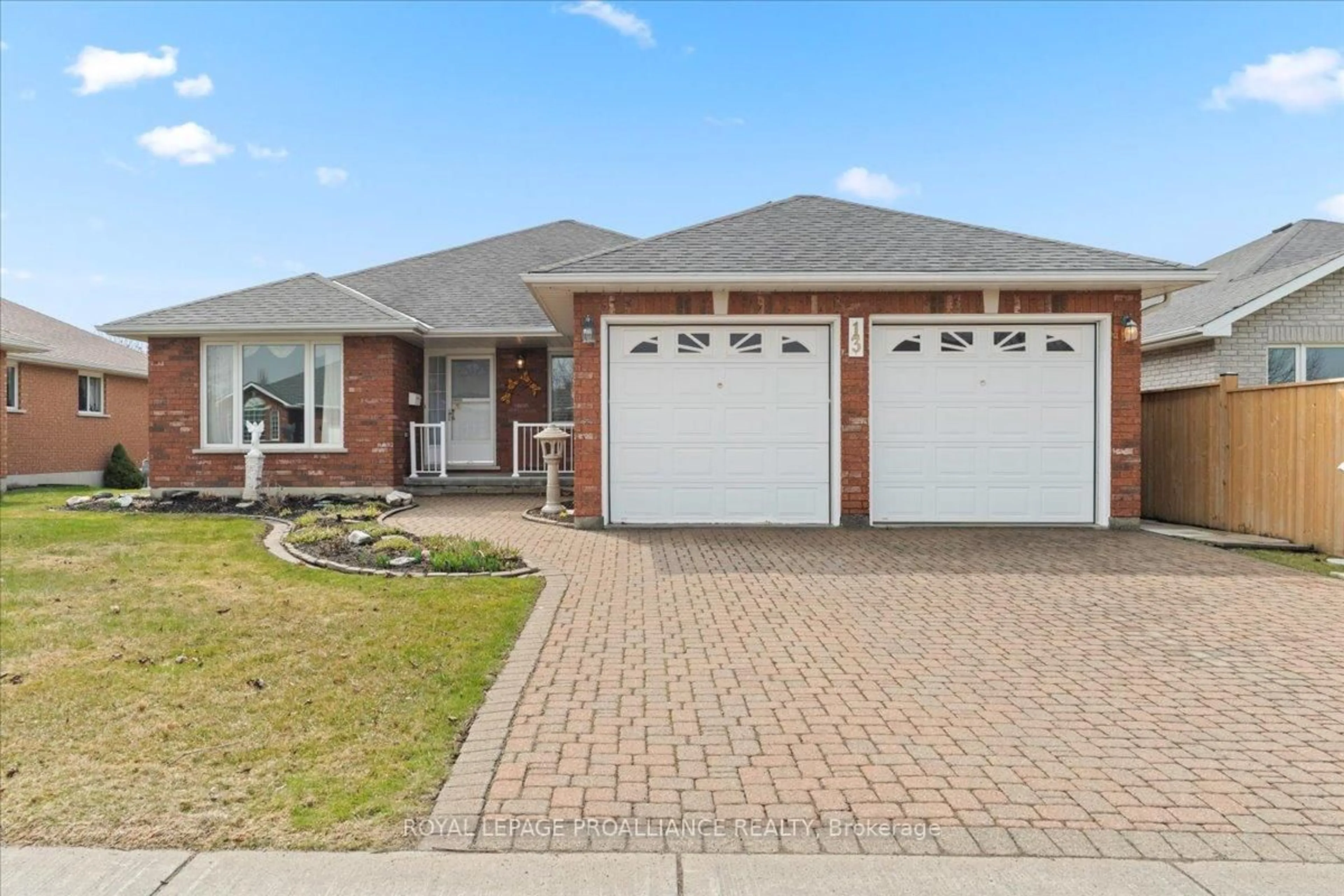 Home with brick exterior material, street for 13 Hickory Grve, Belleville Ontario K8N 5X6