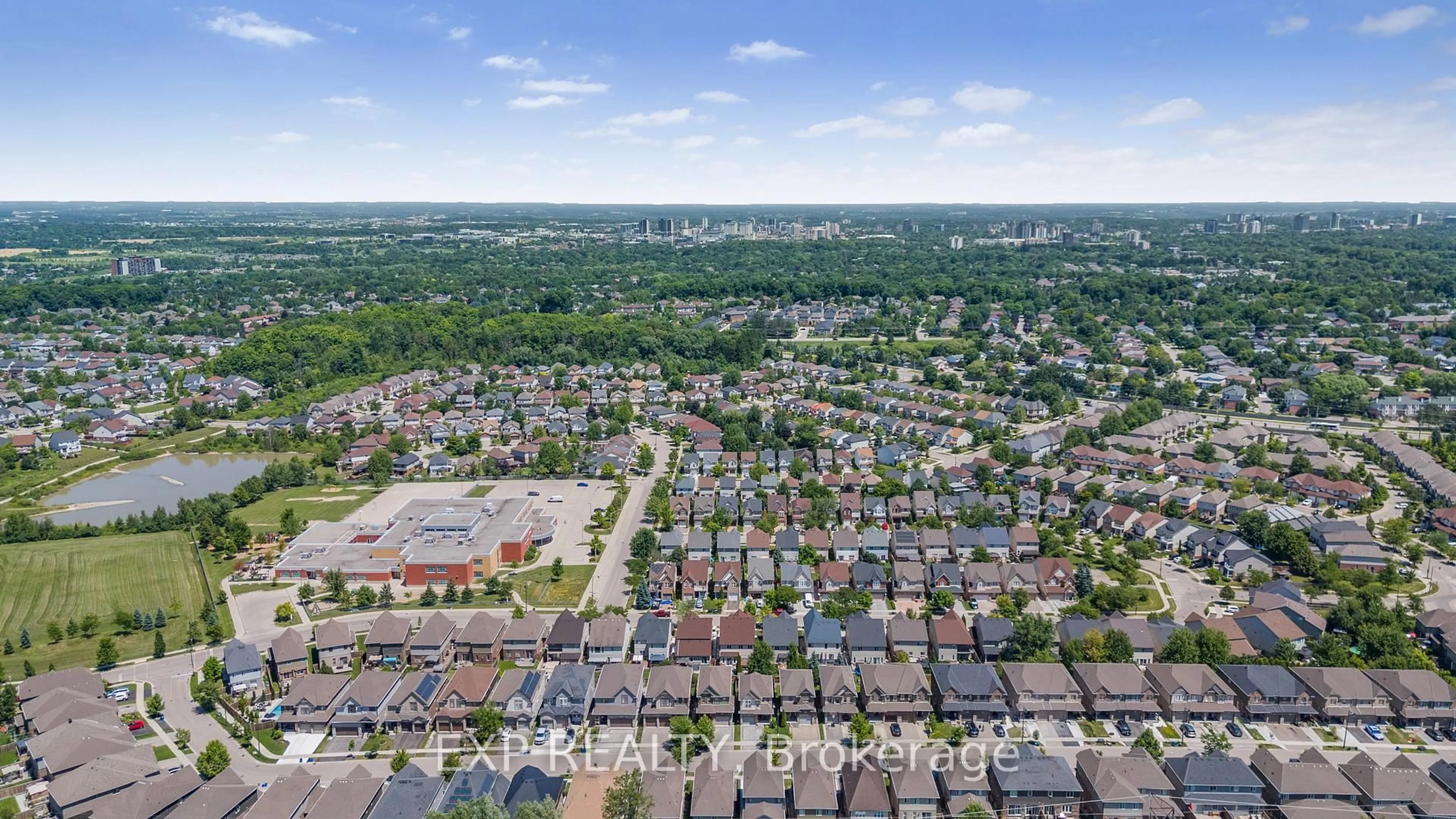 A pic from outside/outdoor area/front of a property/back of a property/a pic from drone, city buildings view from balcony for 620 Montpellier Dr, Waterloo Ontario N2T 0B2