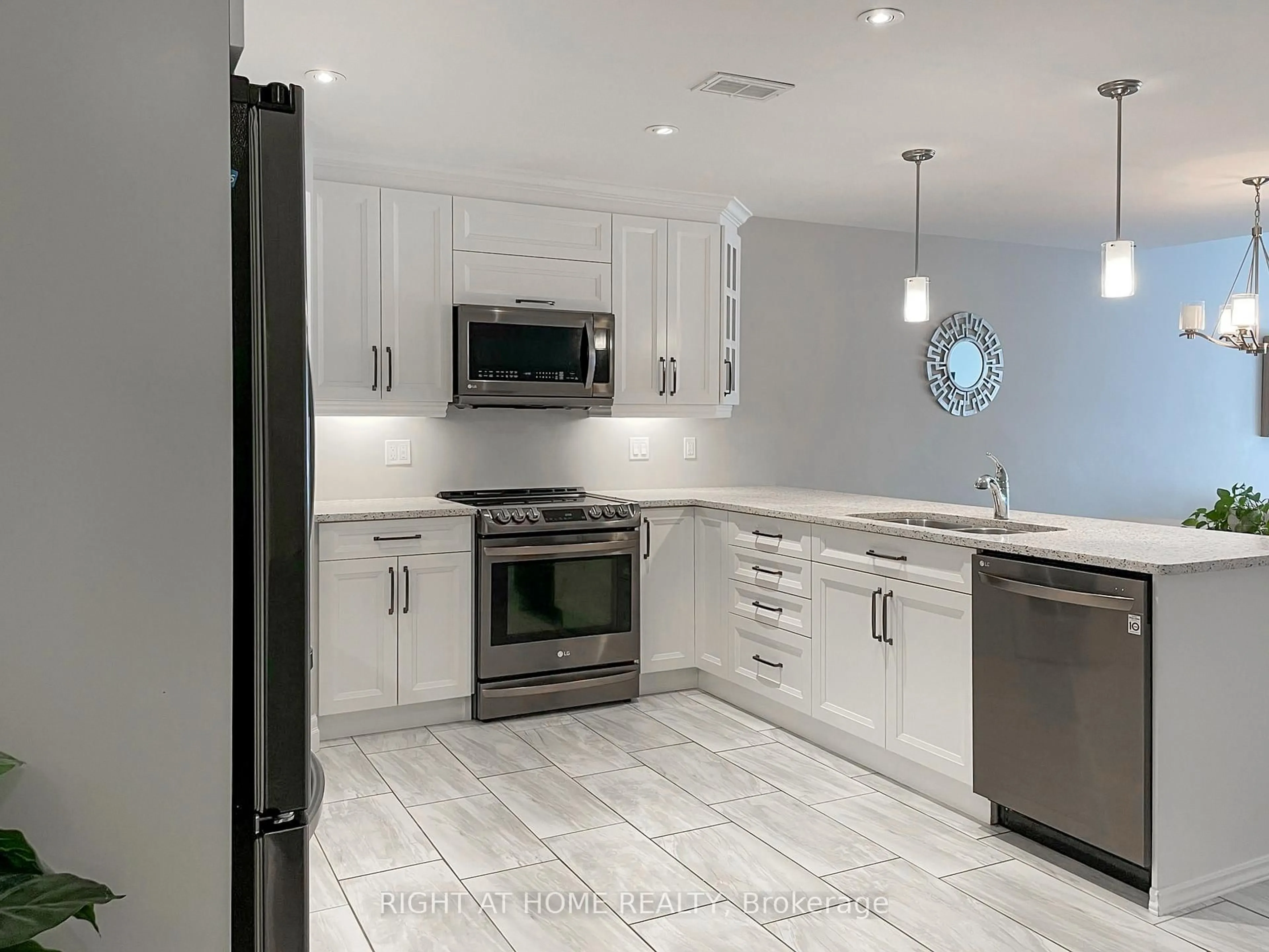 Contemporary kitchen, ceramic/tile floor for 107 Aspen Dr, Quinte West Ontario K8V 0E2