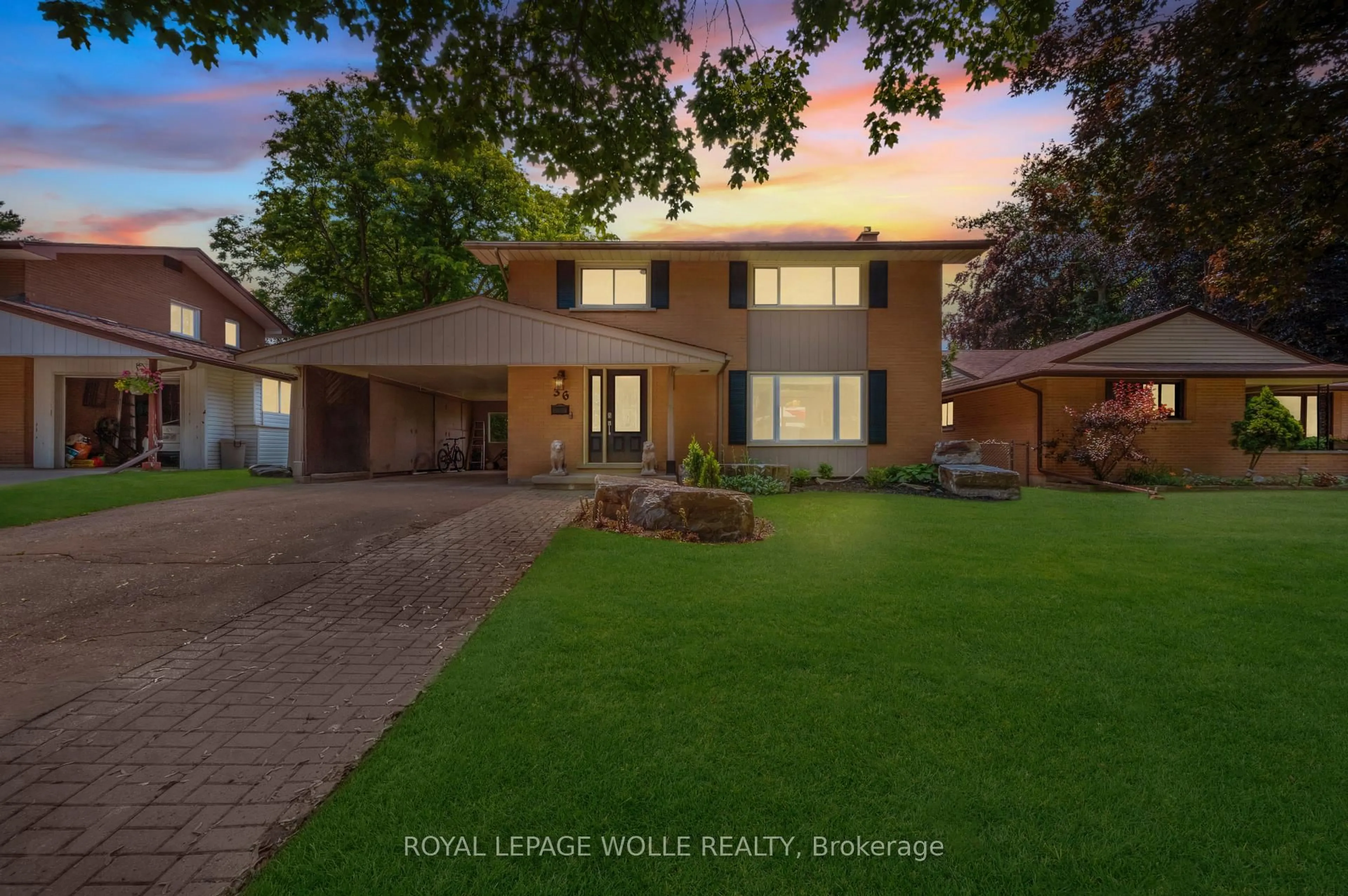 Home with brick exterior material, street for 36 Craig Dr, Kitchener Ontario N2B 2J3