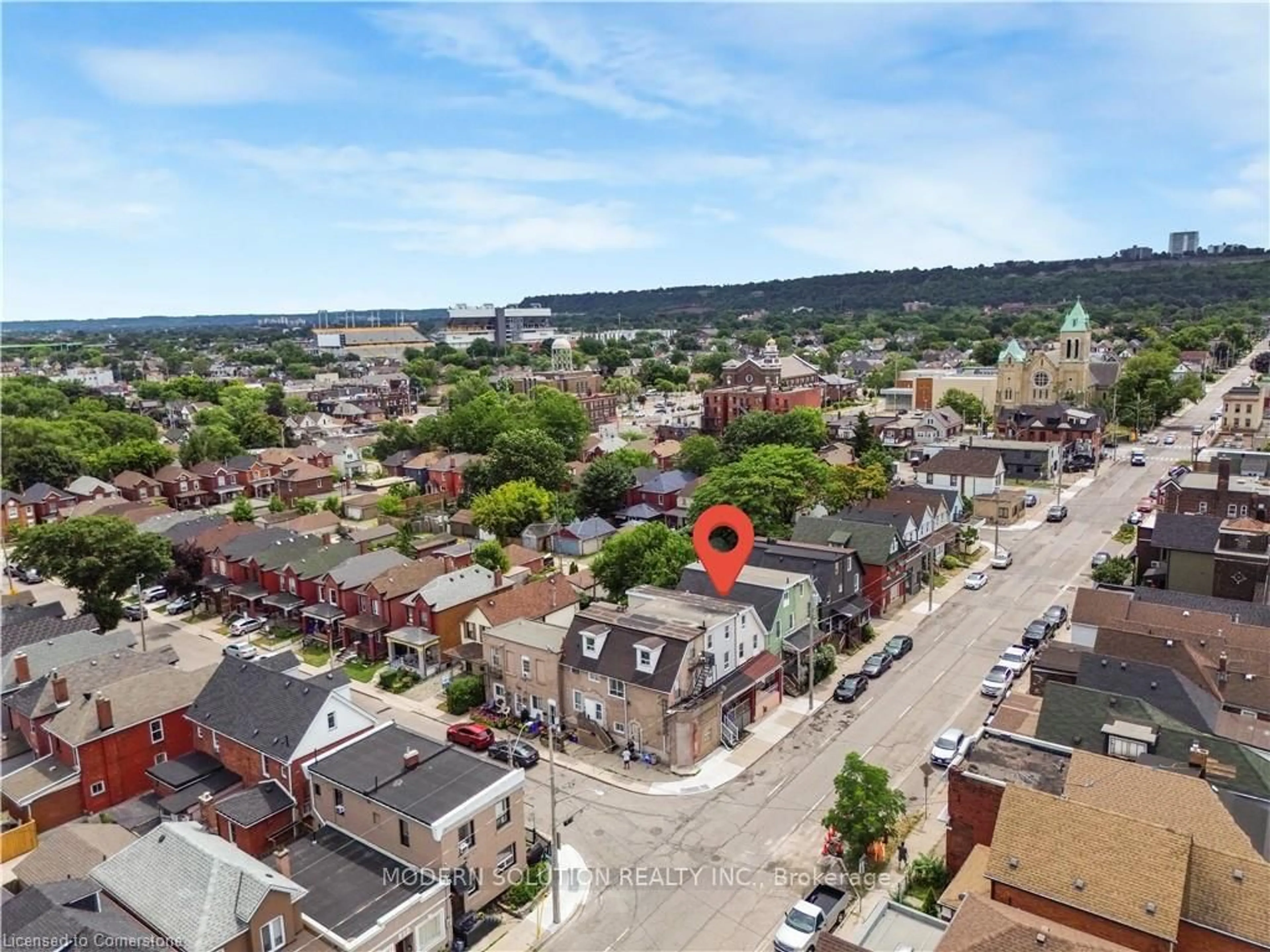 A pic from outside/outdoor area/front of a property/back of a property/a pic from drone, street for 204 Sherman Ave, Hamilton Ontario L8L 6M9