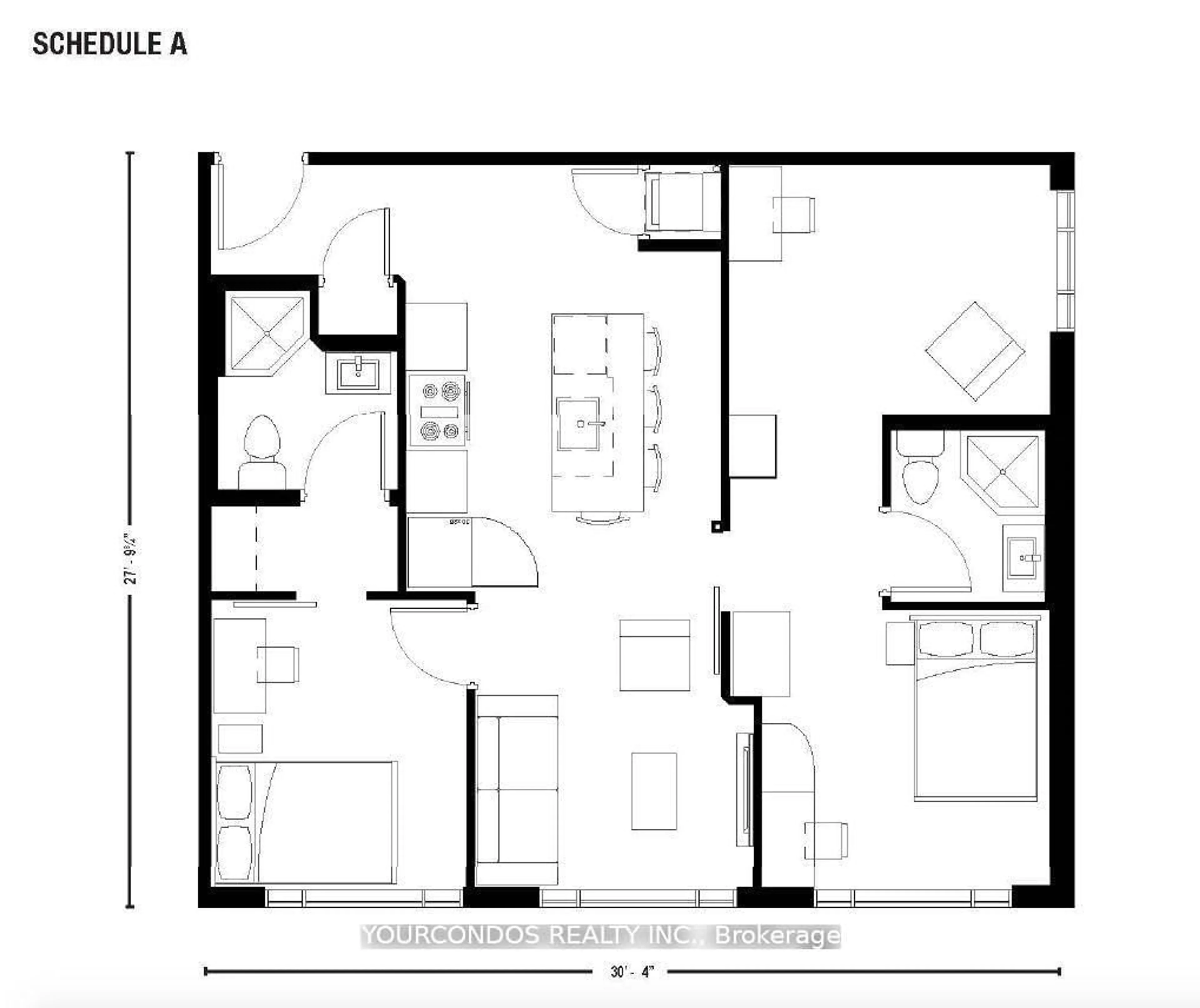Floor plan for 330 Phillip St #S2202, Waterloo Ontario N2L 3W9