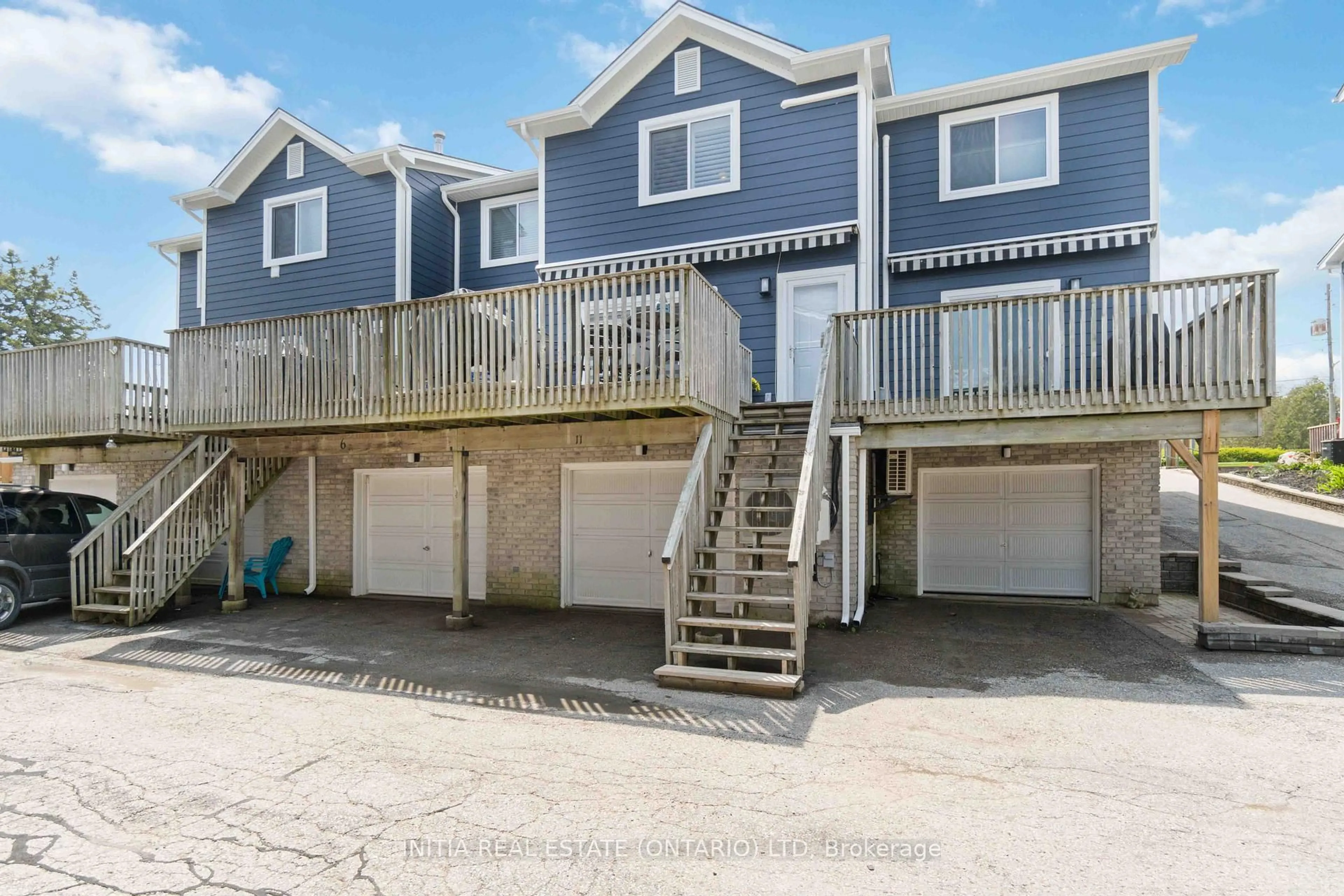 A pic from outside/outdoor area/front of a property/back of a property/a pic from drone, water/lake/river/ocean view for 5 River Rd #11, Lambton Shores Ontario N0M 1T0