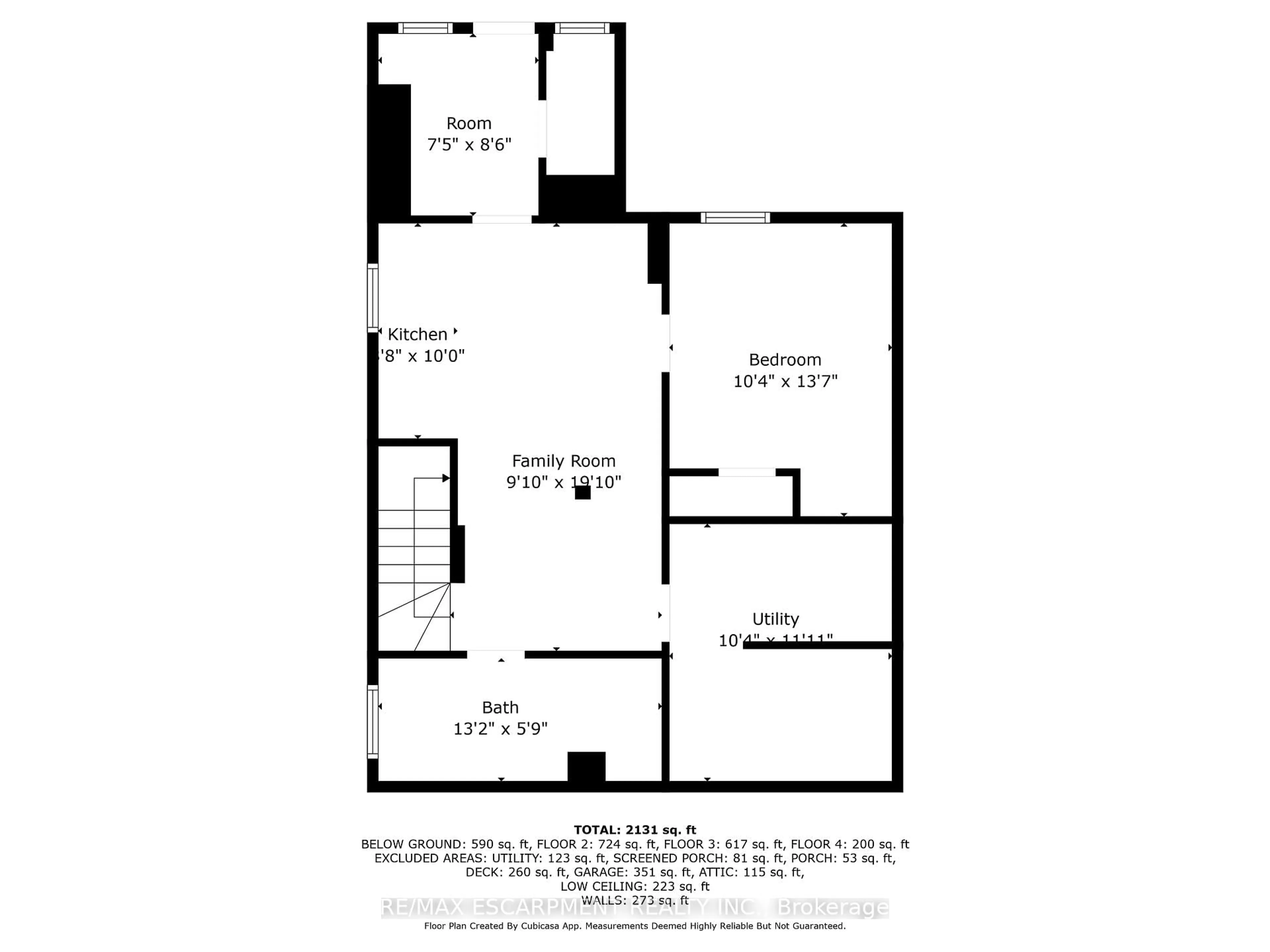 Floor plan for 85 Balsam Ave, Hamilton Ontario L8M 3B2