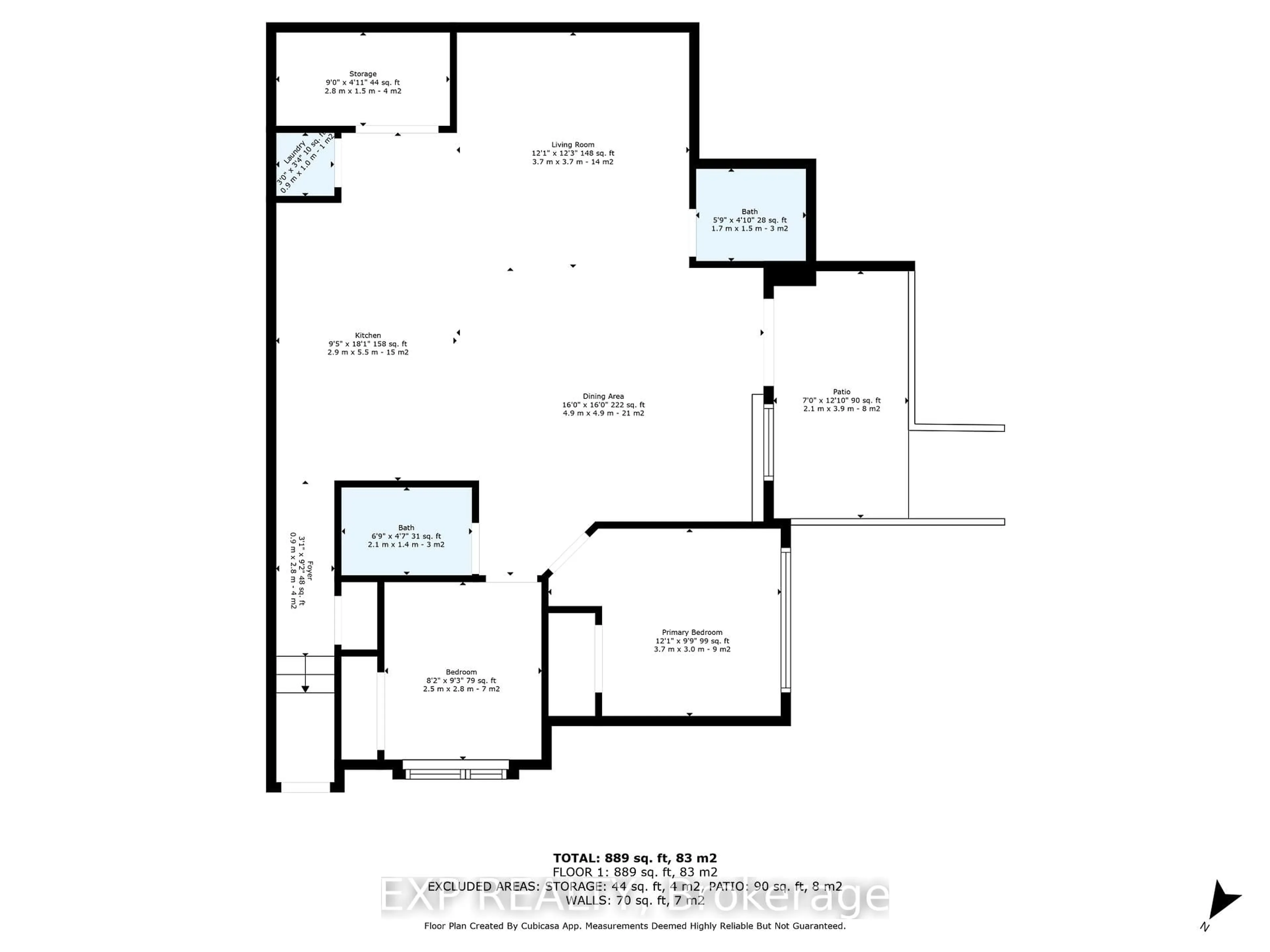Floor plan for 252 Big Sky Private, Ottawa Ontario K1T 0M8
