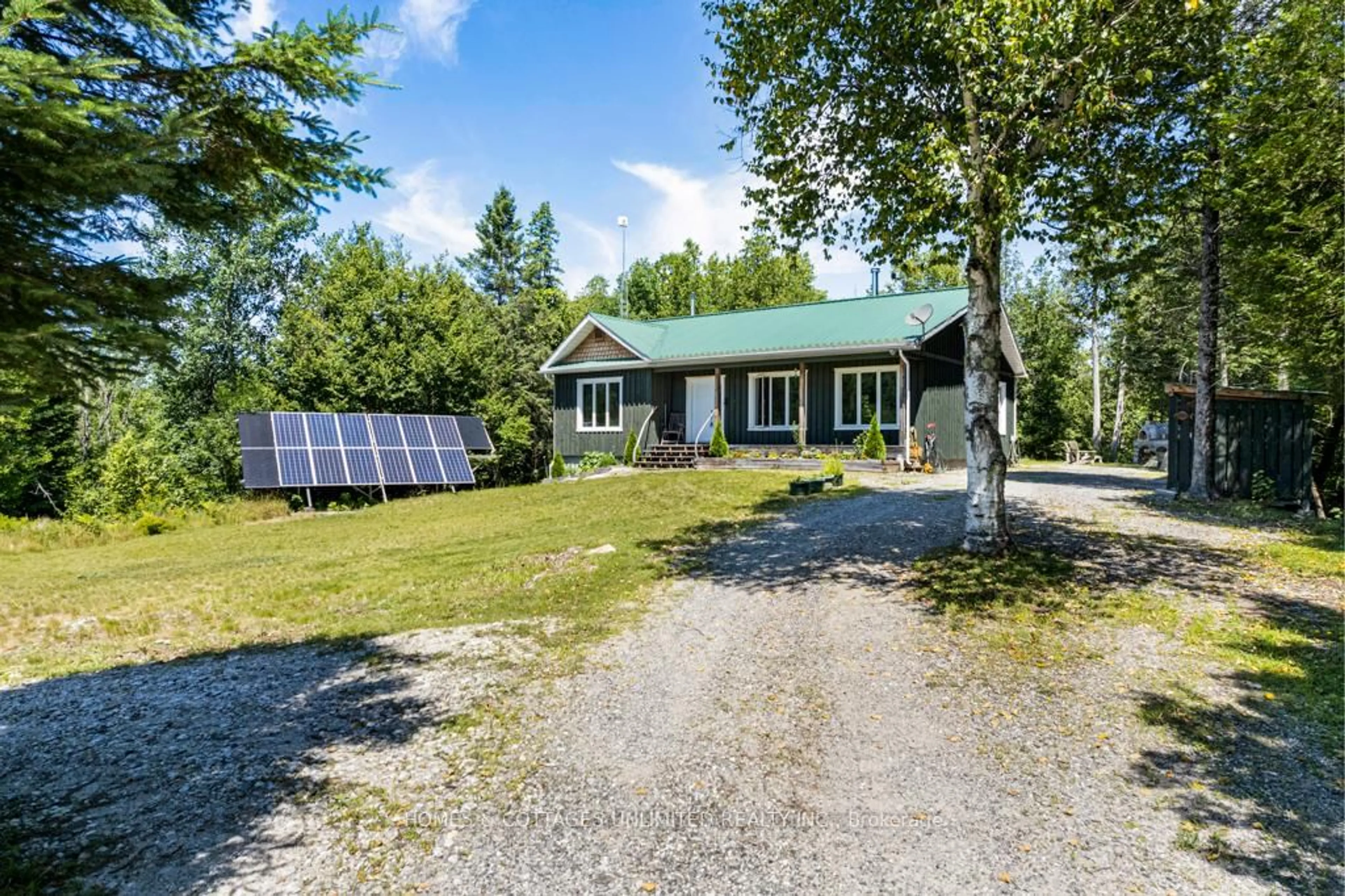 A pic from outside/outdoor area/front of a property/back of a property/a pic from drone, street for 121 Proulx Lane, Lanark Ontario K0G 1K0