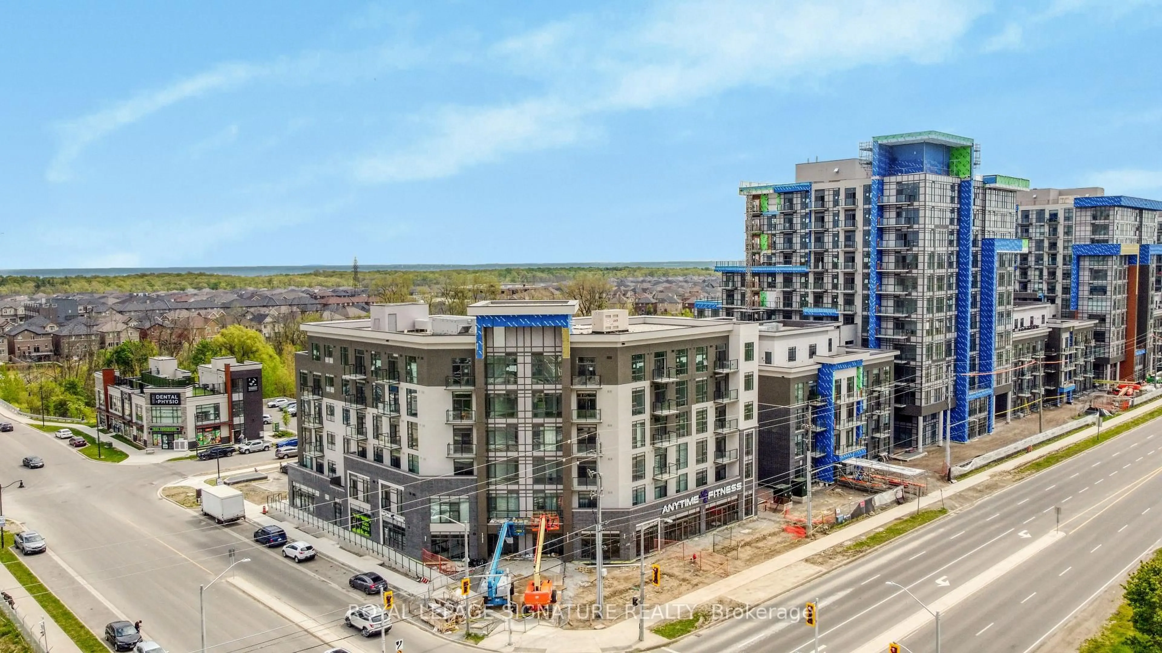 A pic from outside/outdoor area/front of a property/back of a property/a pic from drone, city buildings view from balcony for 10 Mallard Tr #437, Hamilton Ontario L0R 2H8