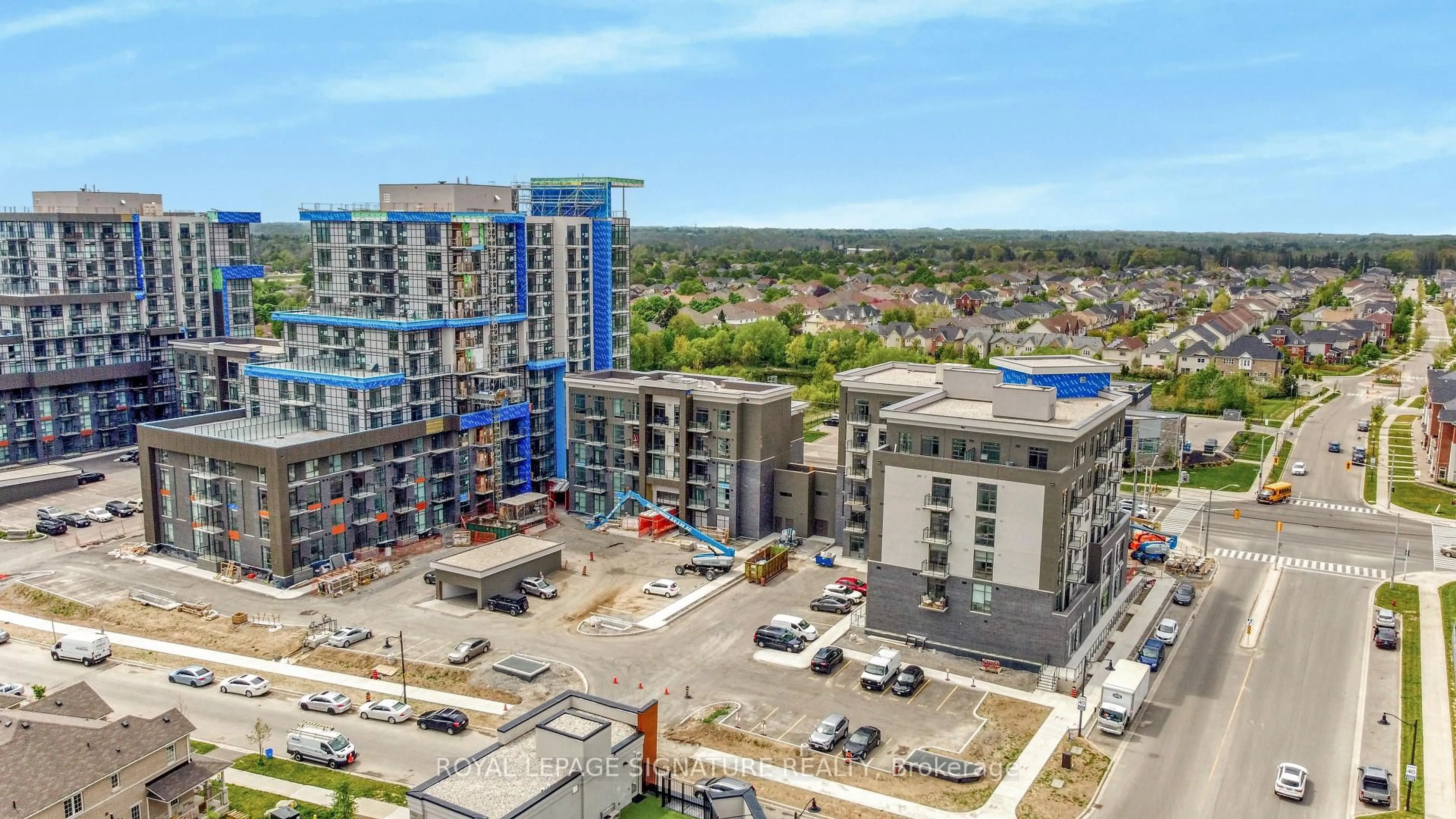 A pic from outside/outdoor area/front of a property/back of a property/a pic from drone, city buildings view from balcony for 10 Mallard Tr #437, Hamilton Ontario L0R 2H8