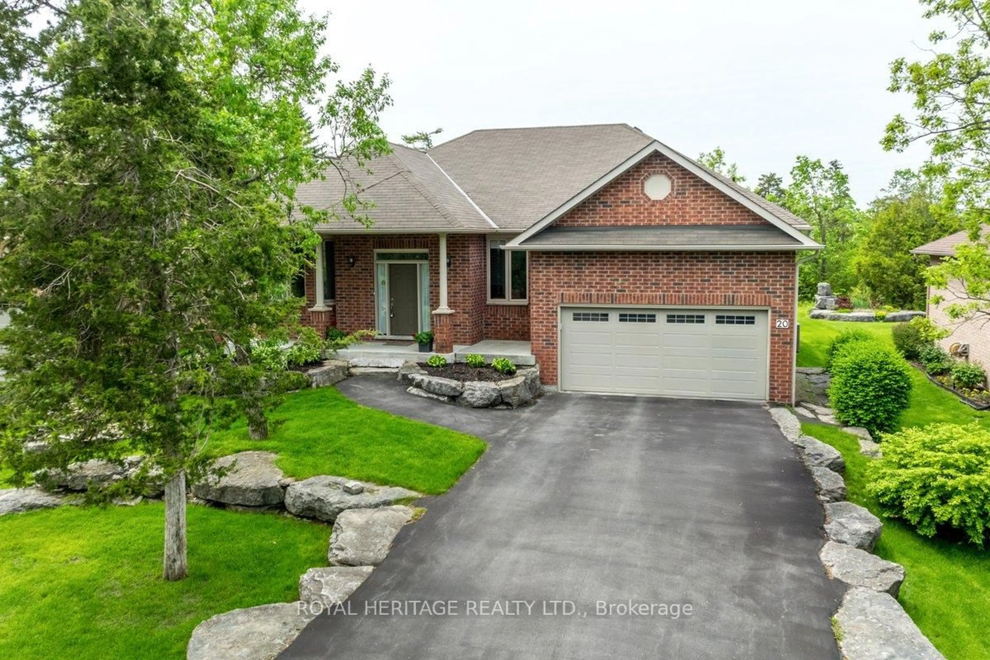 Home with brick exterior material, street for 20 Island Bay Dr, Kawartha Lakes Ontario K0M 1A0