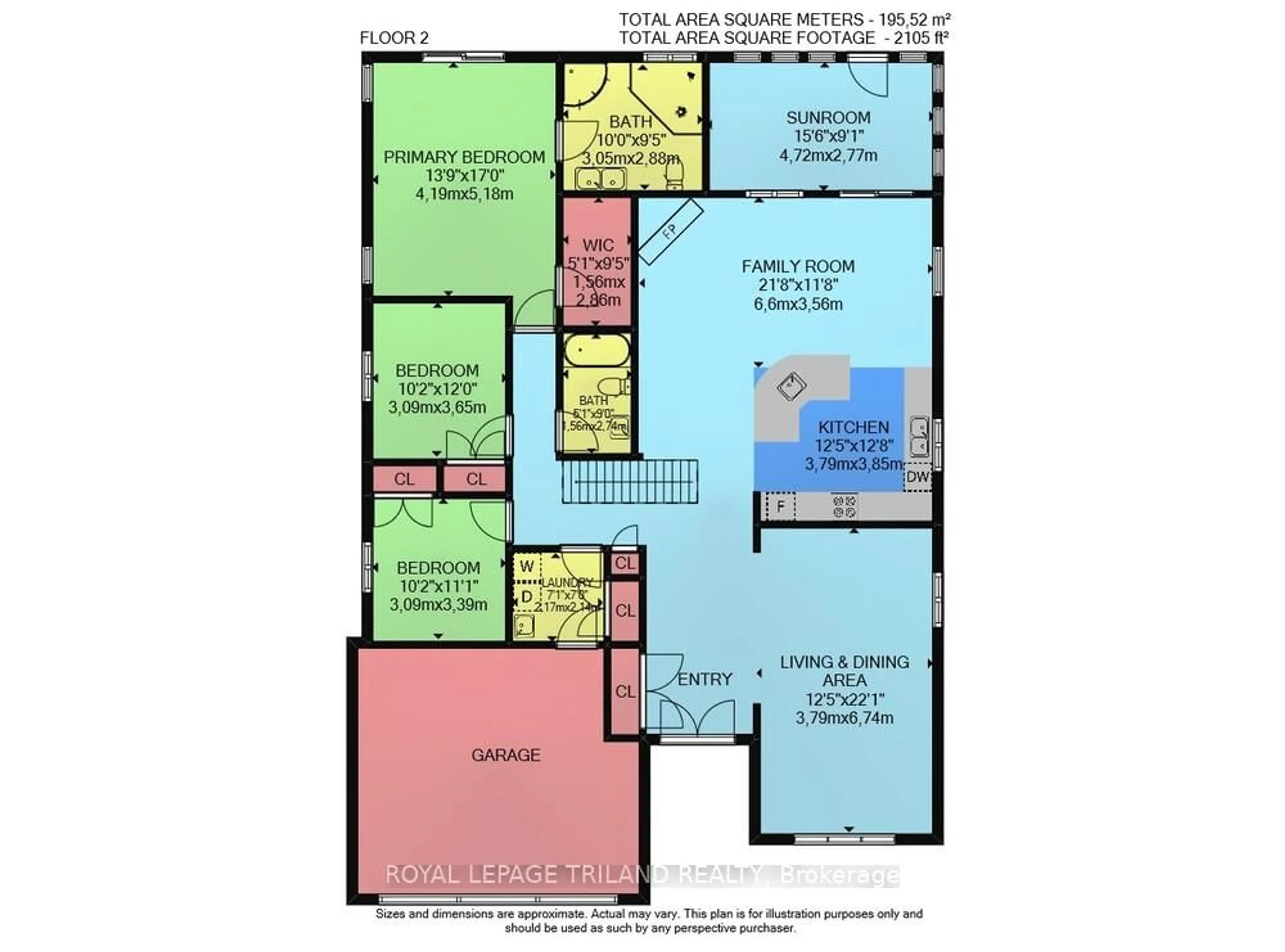 Floor plan for 3401 Pioneer Pkwy, London South Ontario N6P 0A8