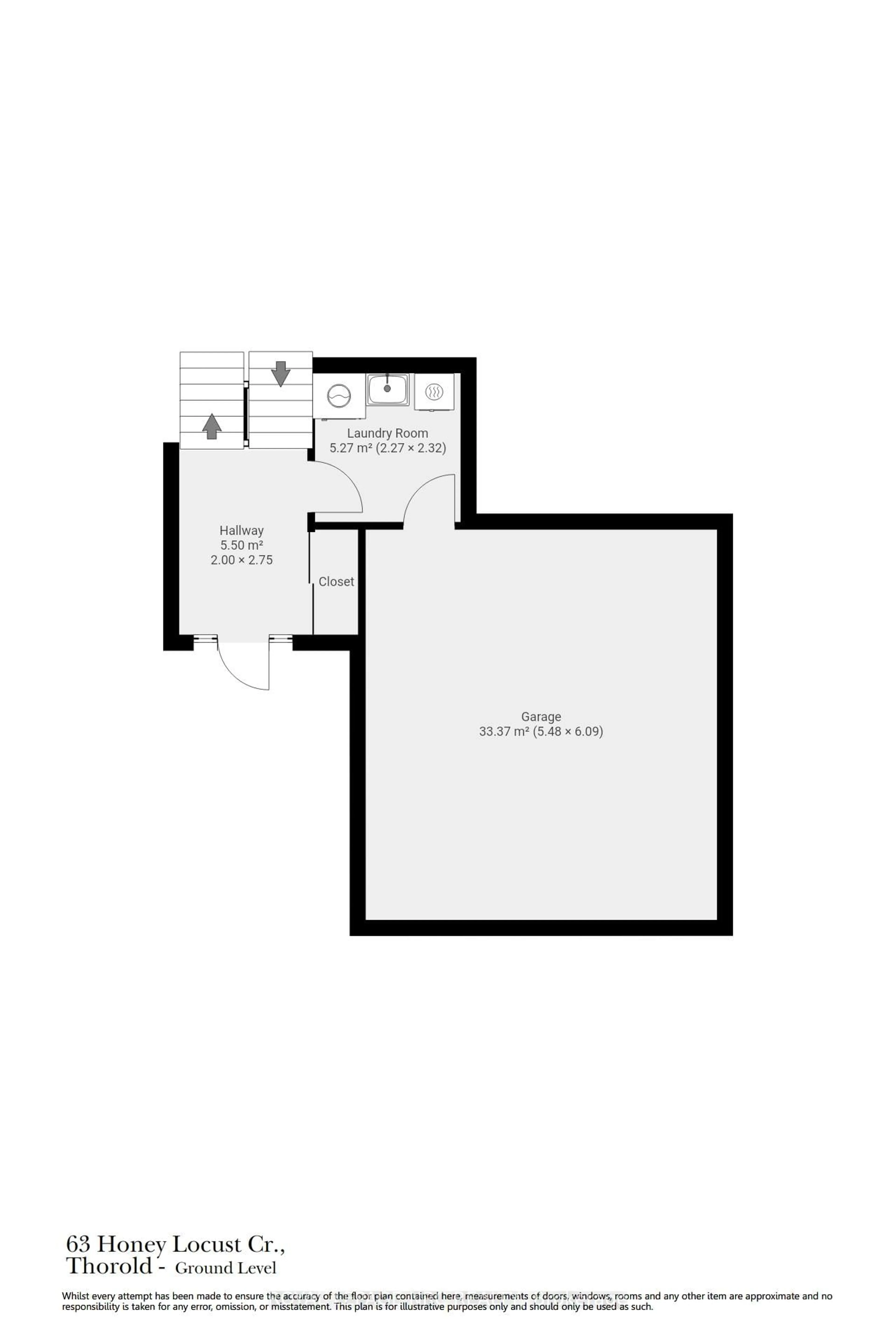 Floor plan for 63 Honey Locust Circ, Thorold Ontario L2V 5E2