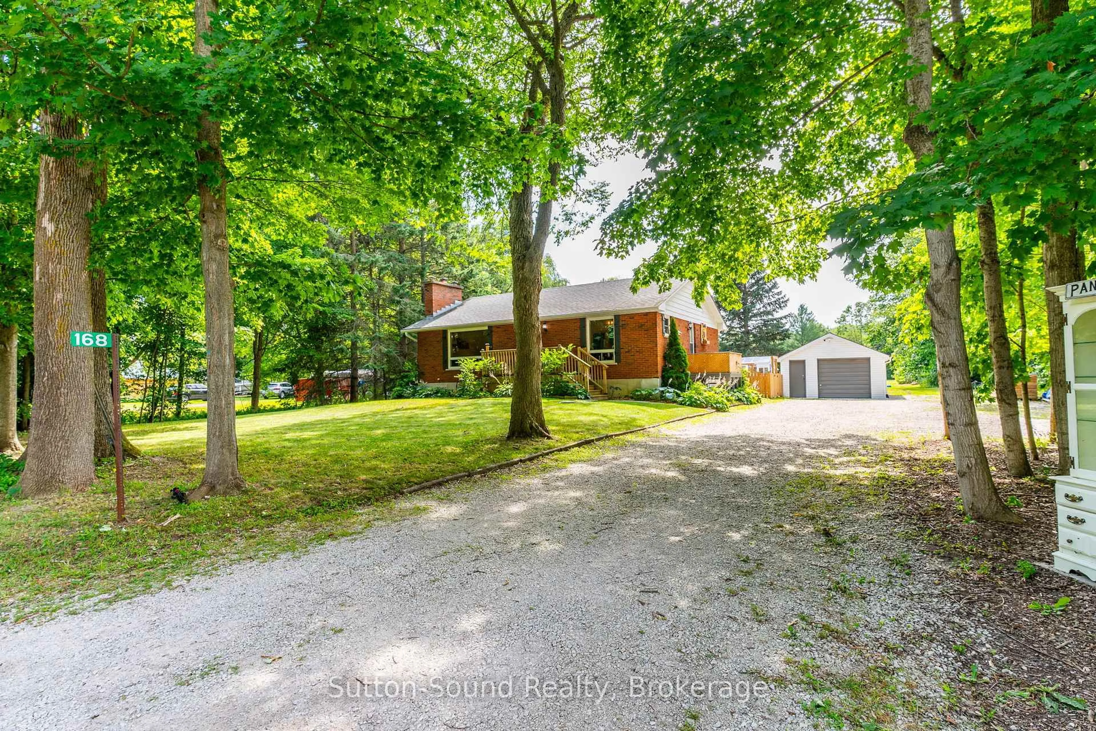 A pic from outside/outdoor area/front of a property/back of a property/a pic from drone, street for 168 Nicol's Gully Rd, Georgian Bluffs Ontario N4K 6V5