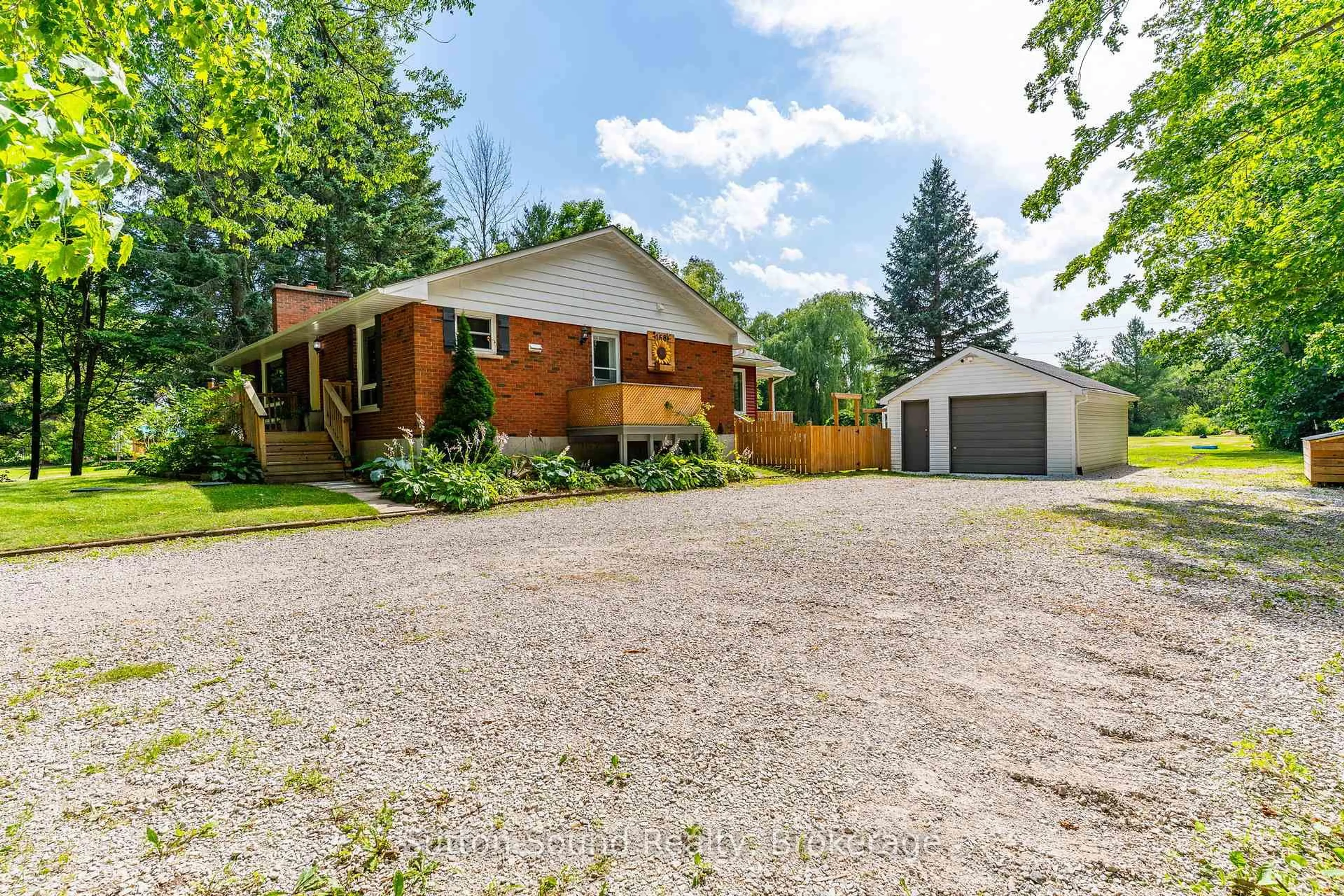 A pic from outside/outdoor area/front of a property/back of a property/a pic from drone, street for 168 Nicol's Gully Rd, Georgian Bluffs Ontario N4K 6V5