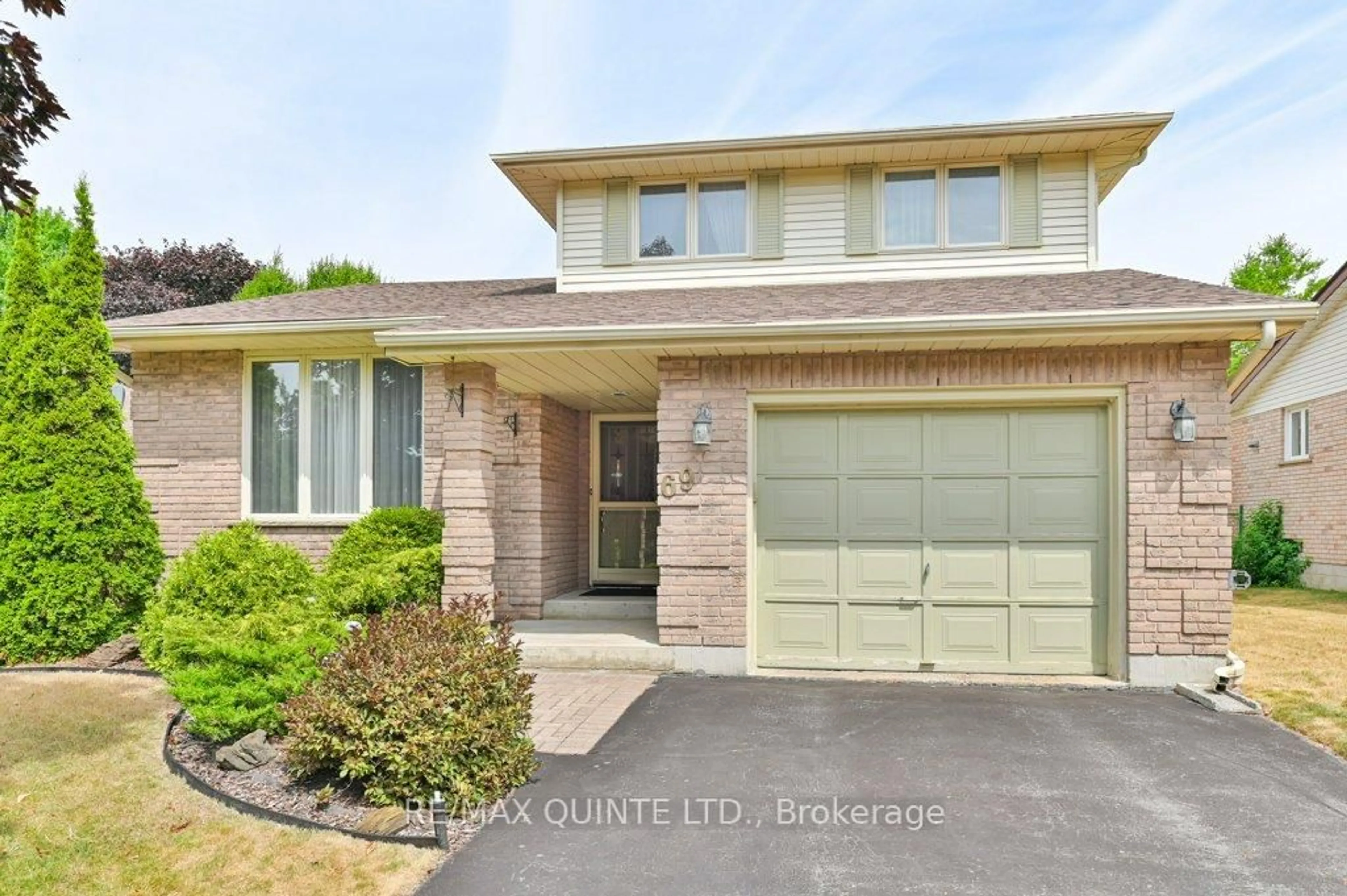 Home with brick exterior material, street for 69 Parkview Hts, Quinte West Ontario K8V 5T9