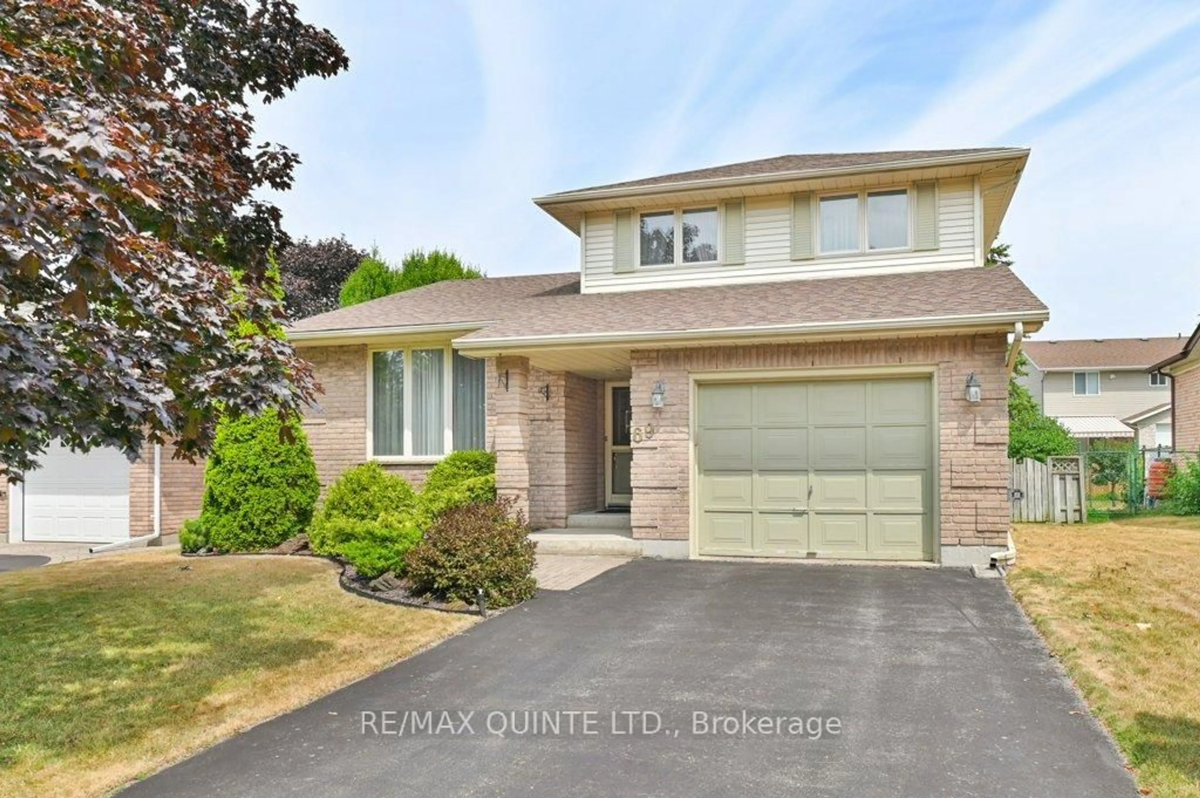Home with brick exterior material, street for 69 Parkview Hts, Quinte West Ontario K8V 5T9