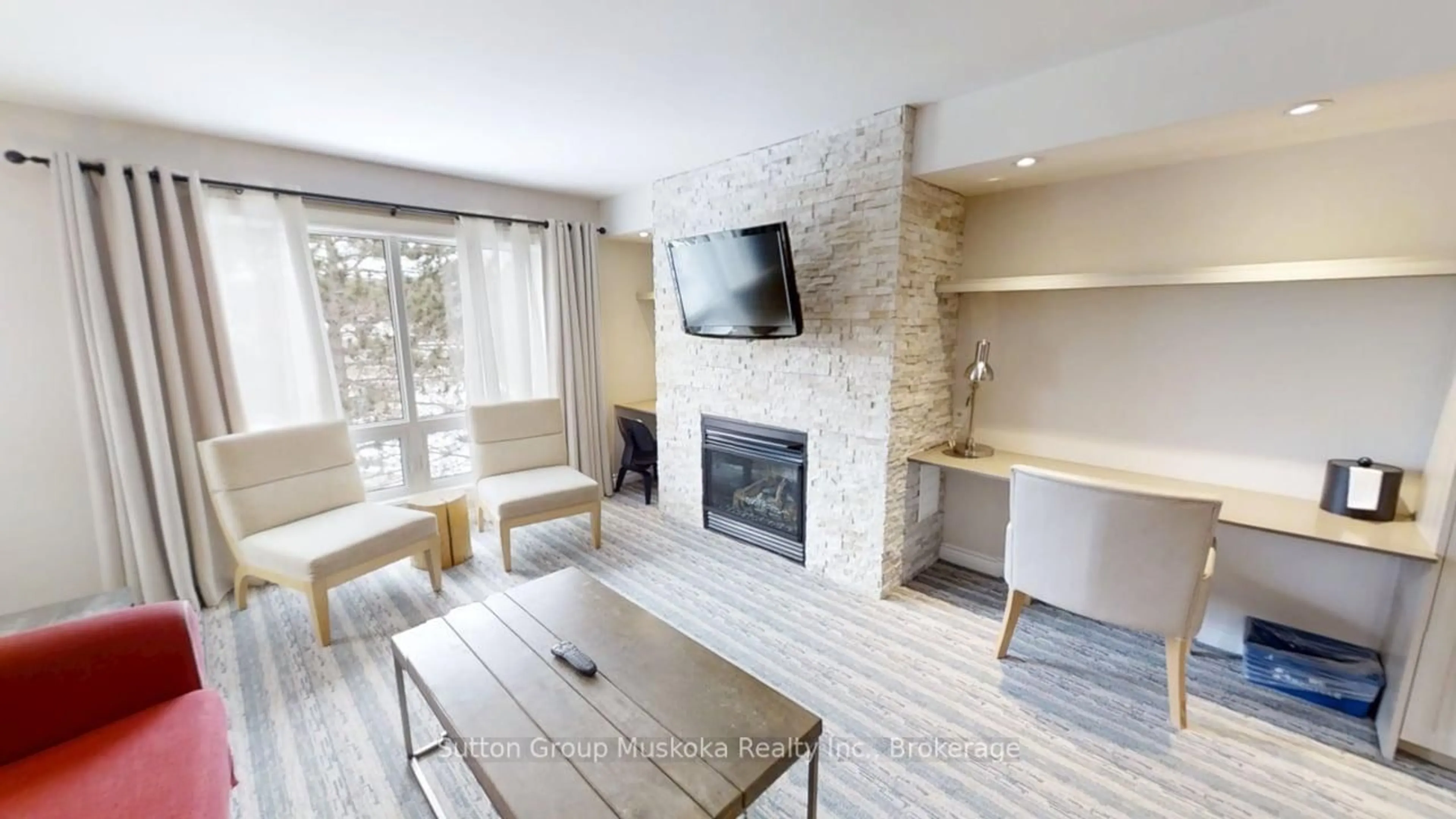 Living room with furniture, unknown for 1235 Deerhurst Dr #52-305, Huntsville Ontario P1H 2E8