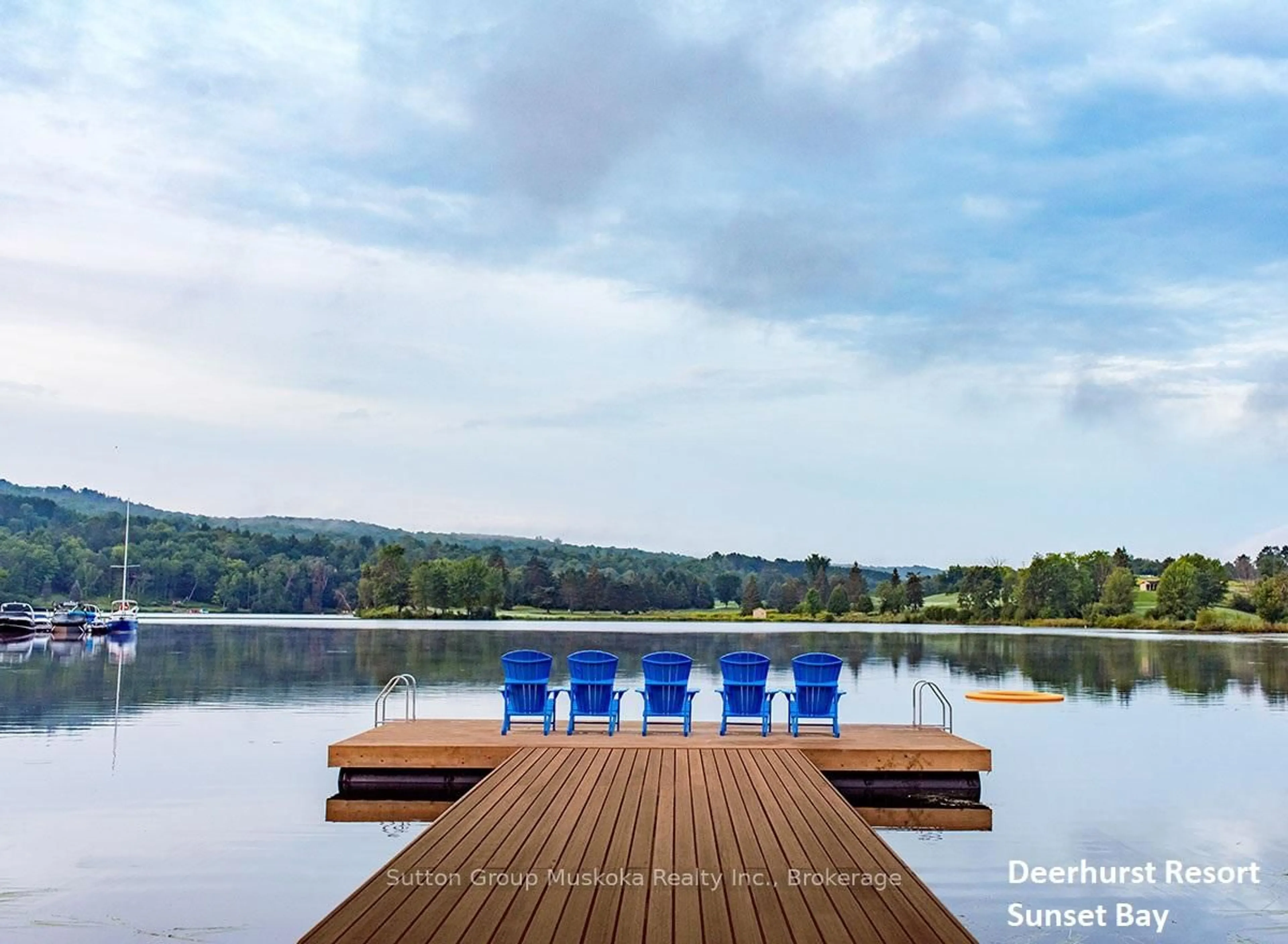 Patio, water/lake/river/ocean view for 1235 Deerhurst Dr #52-305, Huntsville Ontario P1H 2E8