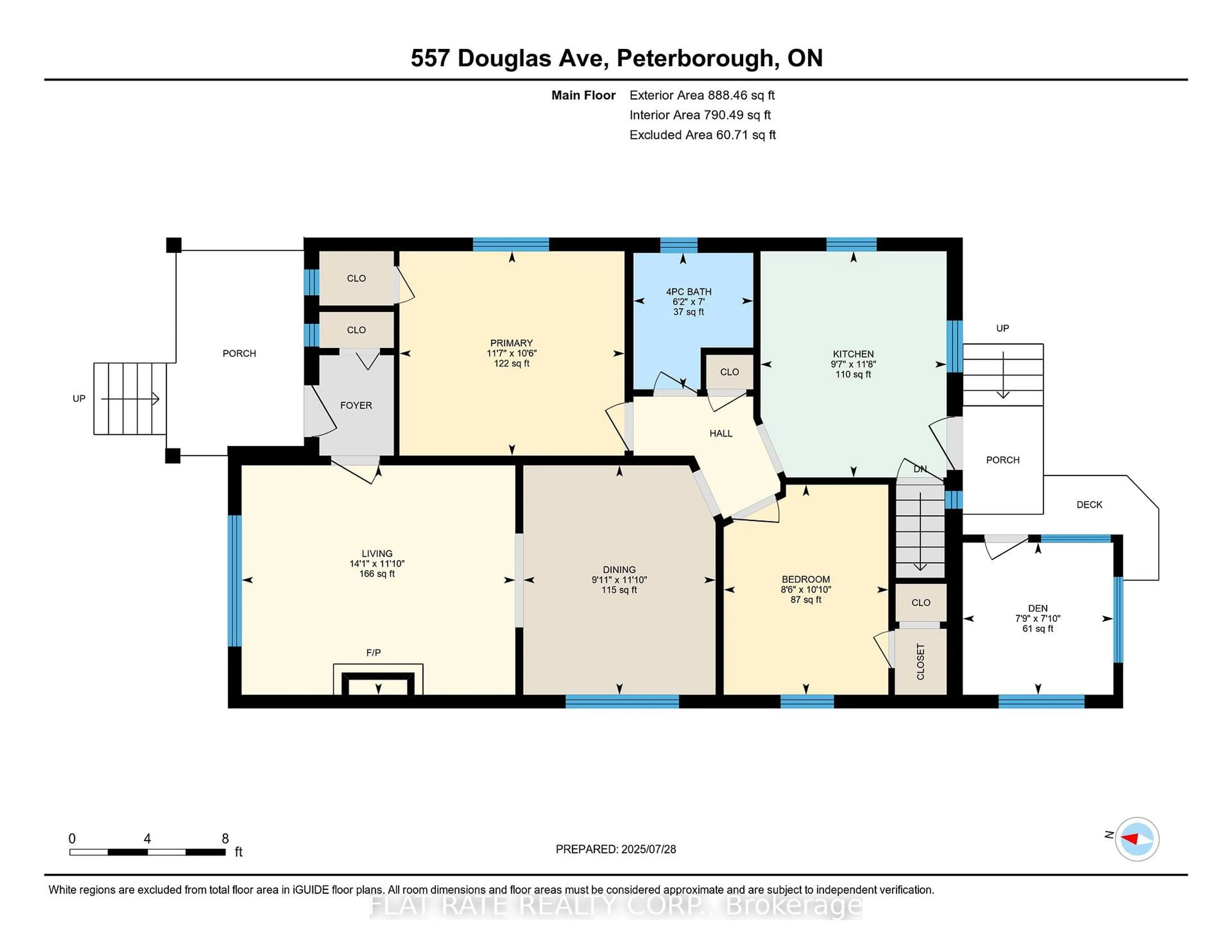 Floor plan for 557 Douglas Ave, Peterborough Central Ontario K9J 4L2