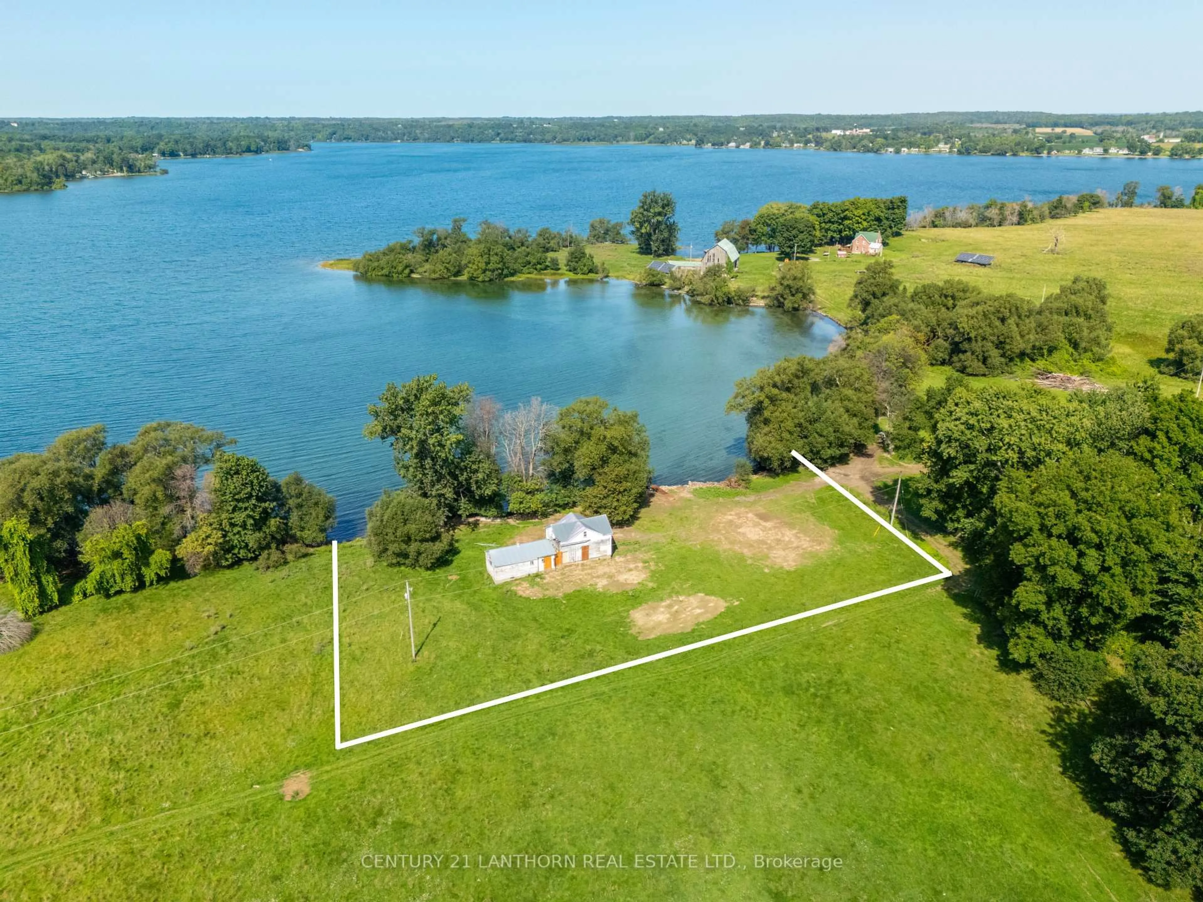 A pic from outside/outdoor area/front of a property/back of a property/a pic from drone, water/lake/river/ocean view for PT LT 2 Waupoos Island, Prince Edward County Ontario K0K 2T0