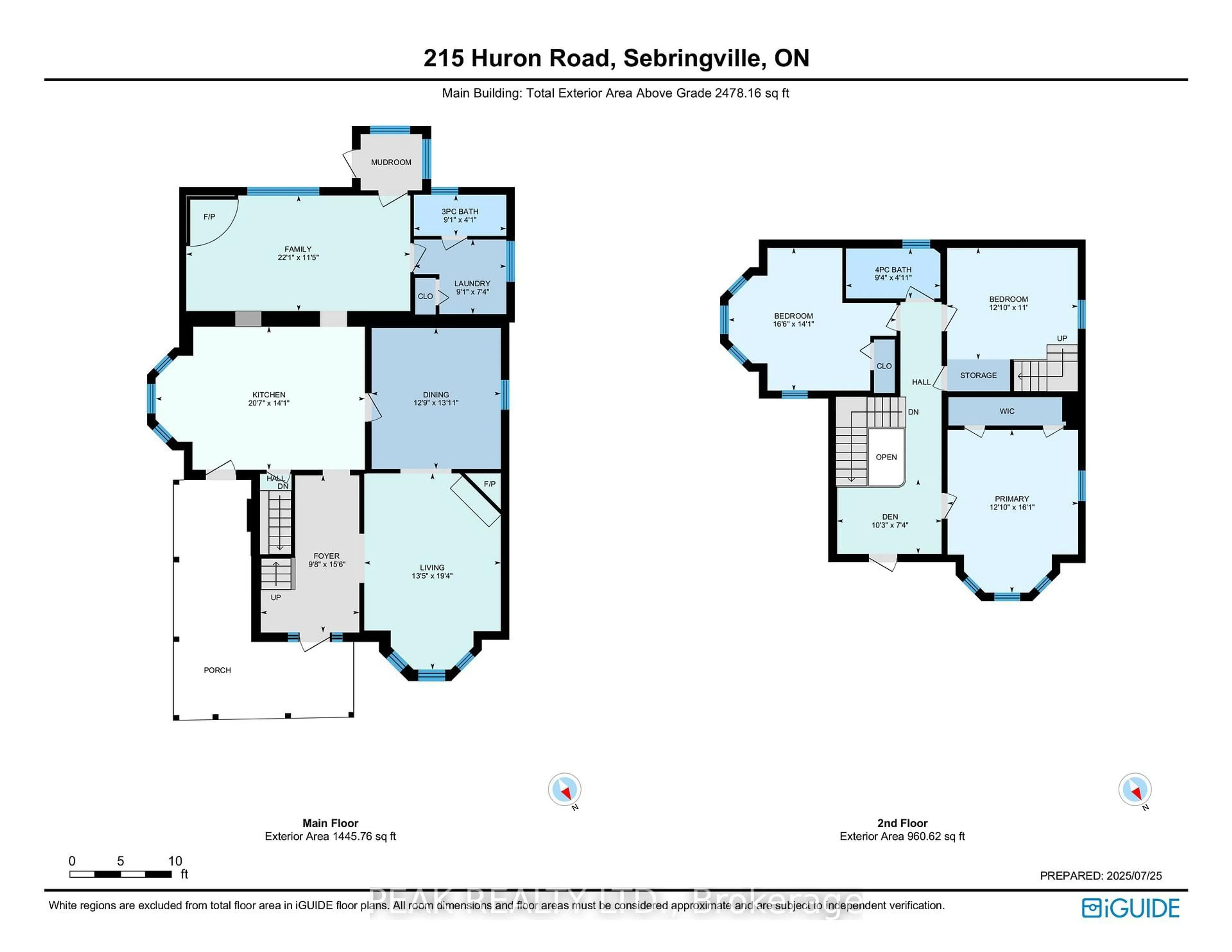 Floor plan for 215 Huron Rd, Perth South Ontario N0K 1X0