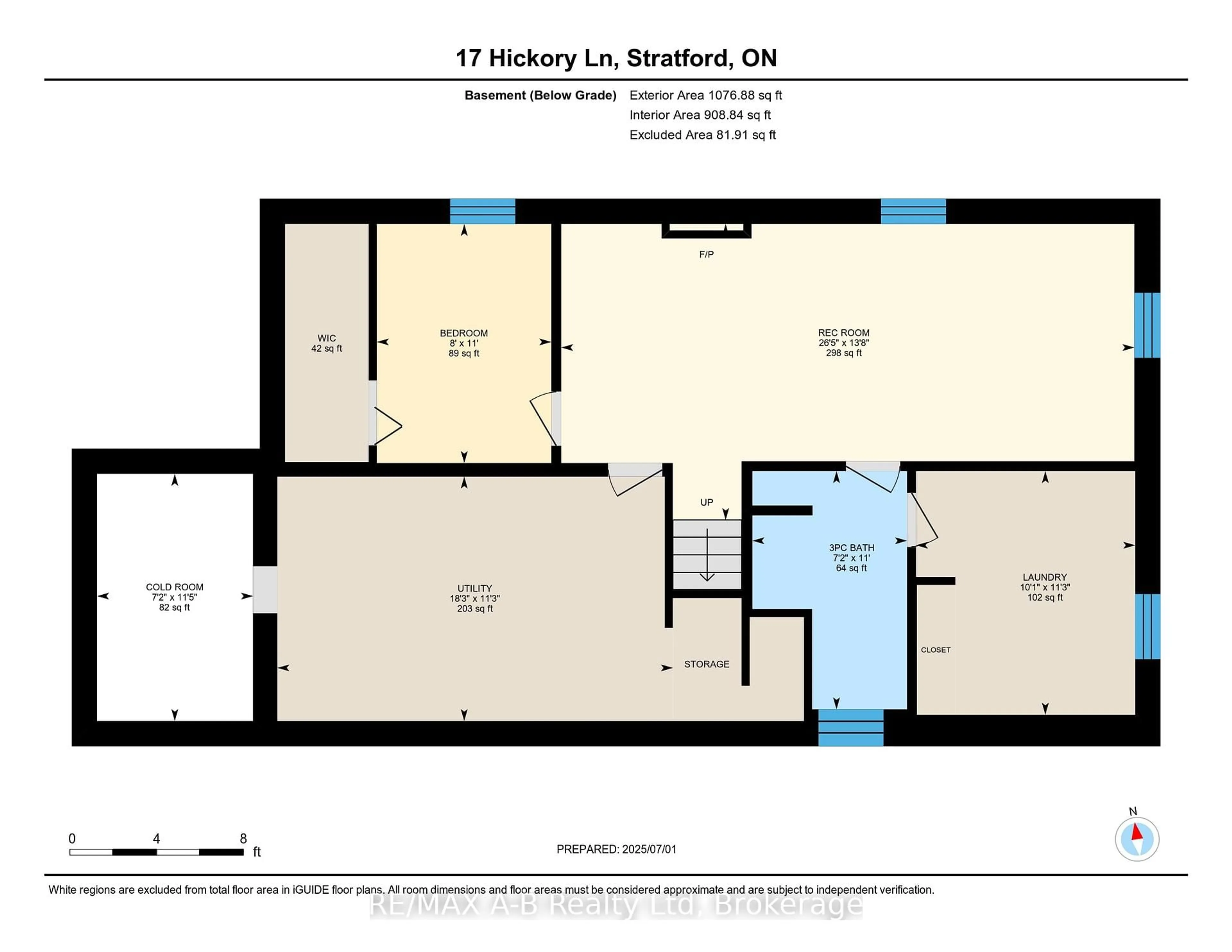 Floor plan for 17 HICKORY Line, Stratford Ontario N5A 6Y5